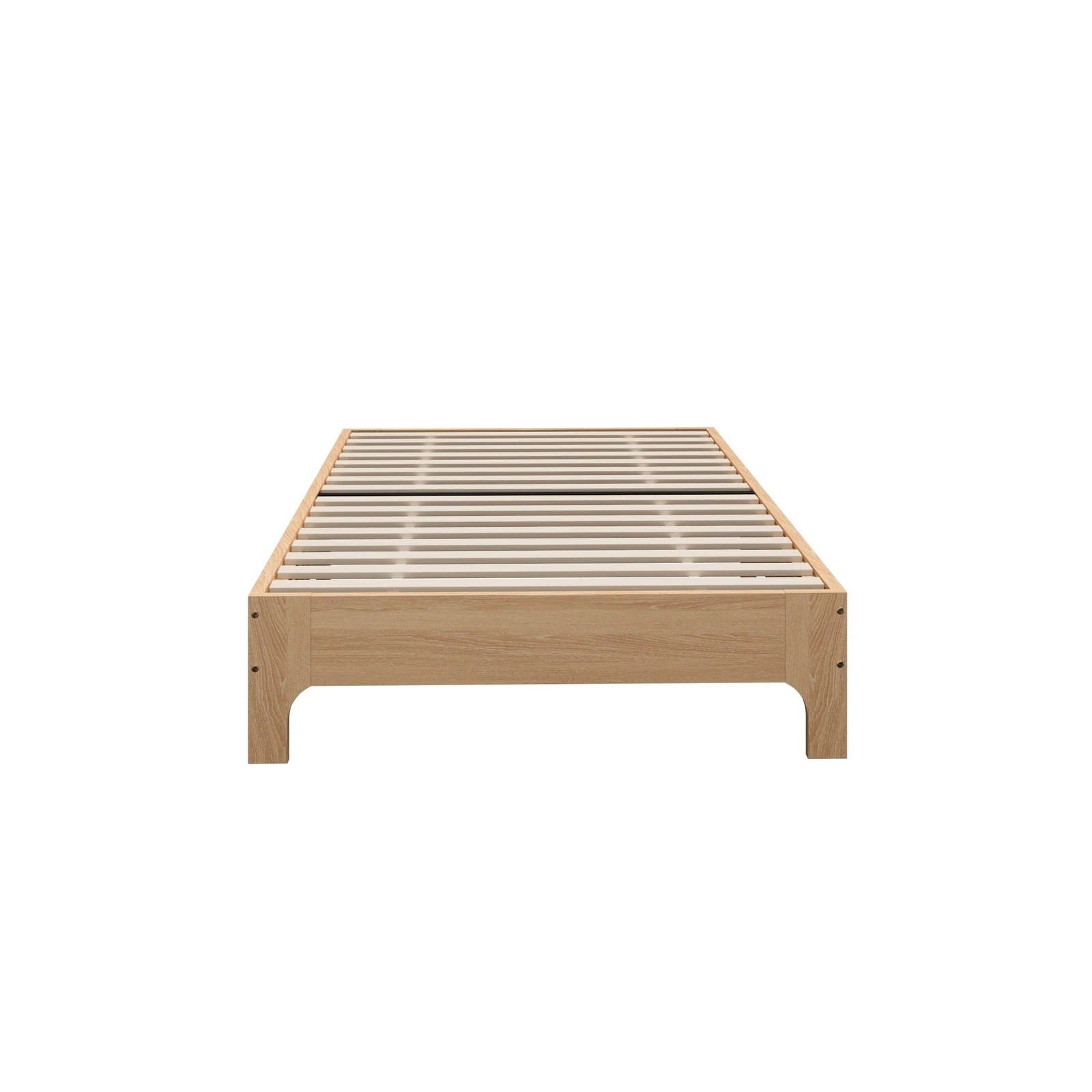 6 Oikiture Bed Frame Wooden Mattress Base Platform Beds - Single Bed - Natural, 6 of 9