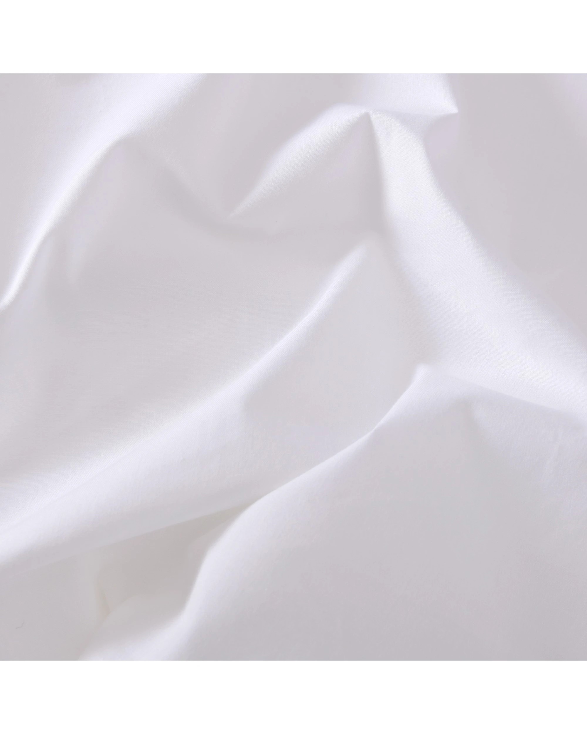 3 ESSN Commercial Cotton Blend Top/Bottom Flat Sheet 250x305cm - Double Bed - White, 3 of 4