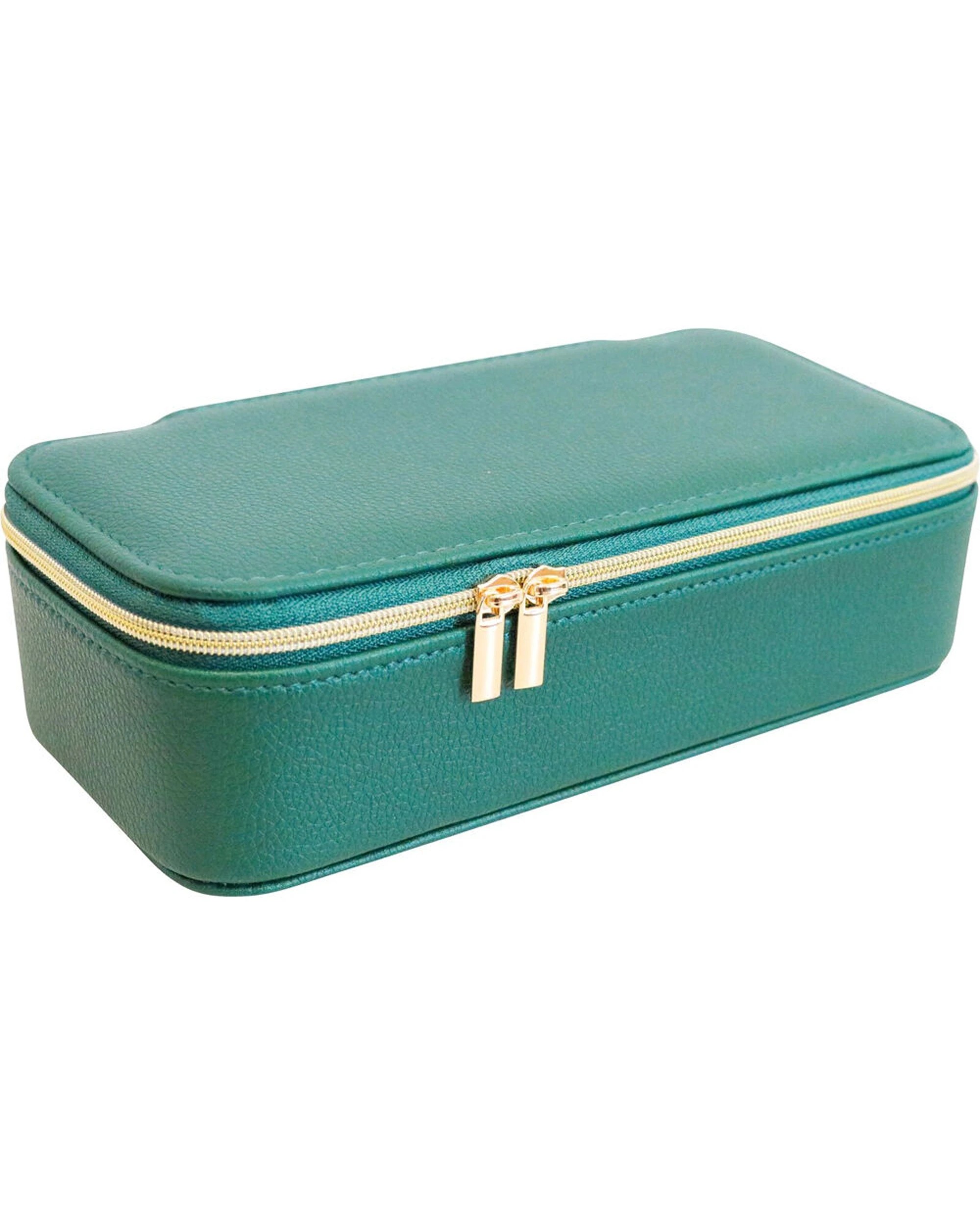 2 LVD Jewellery Travel Box Storage Organiser 23x11.5cm Hunter - Green, 2 of 2