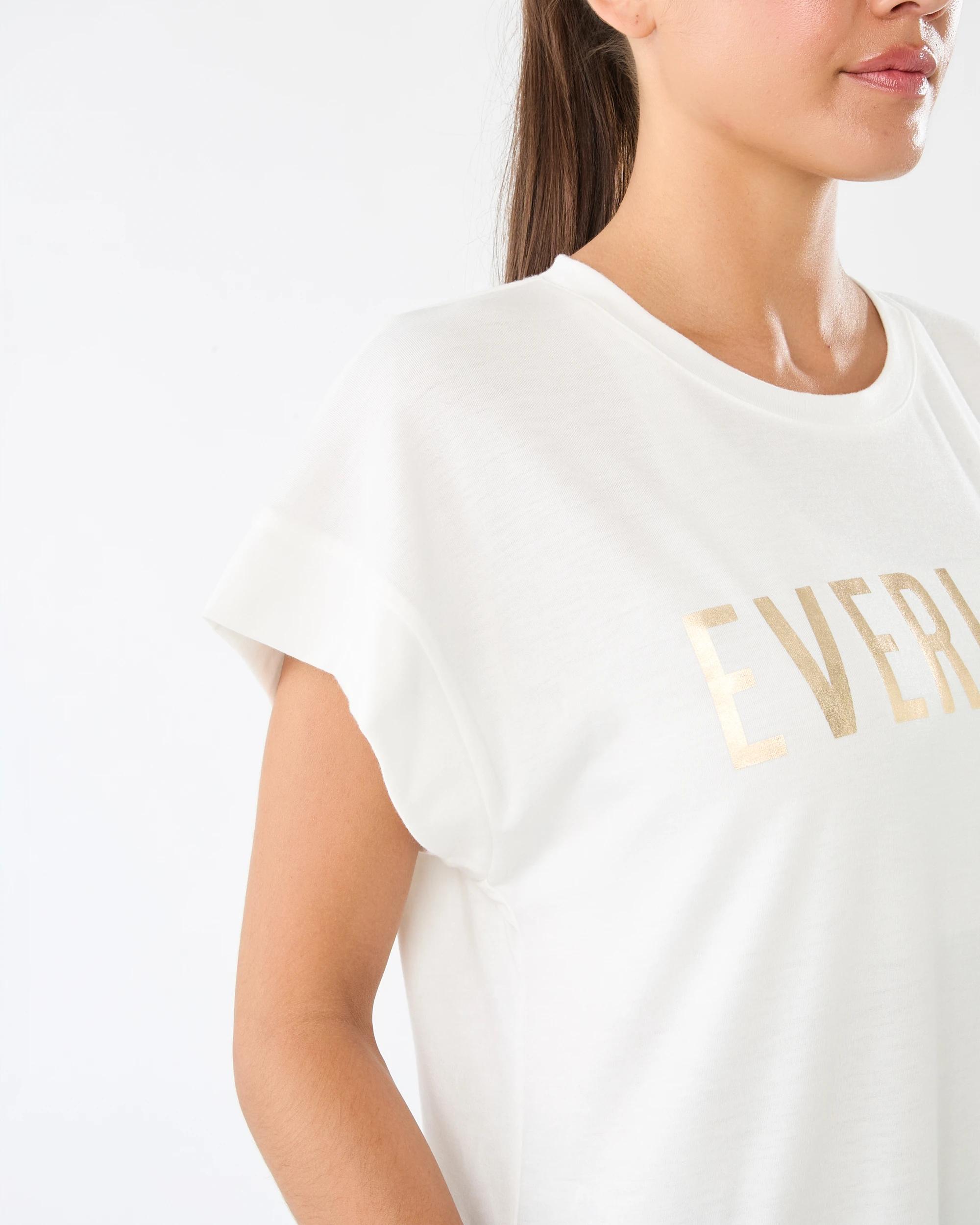 6 Everlast Womens Relaxed Longline T-shirt Mrshmallow, 6 of 7