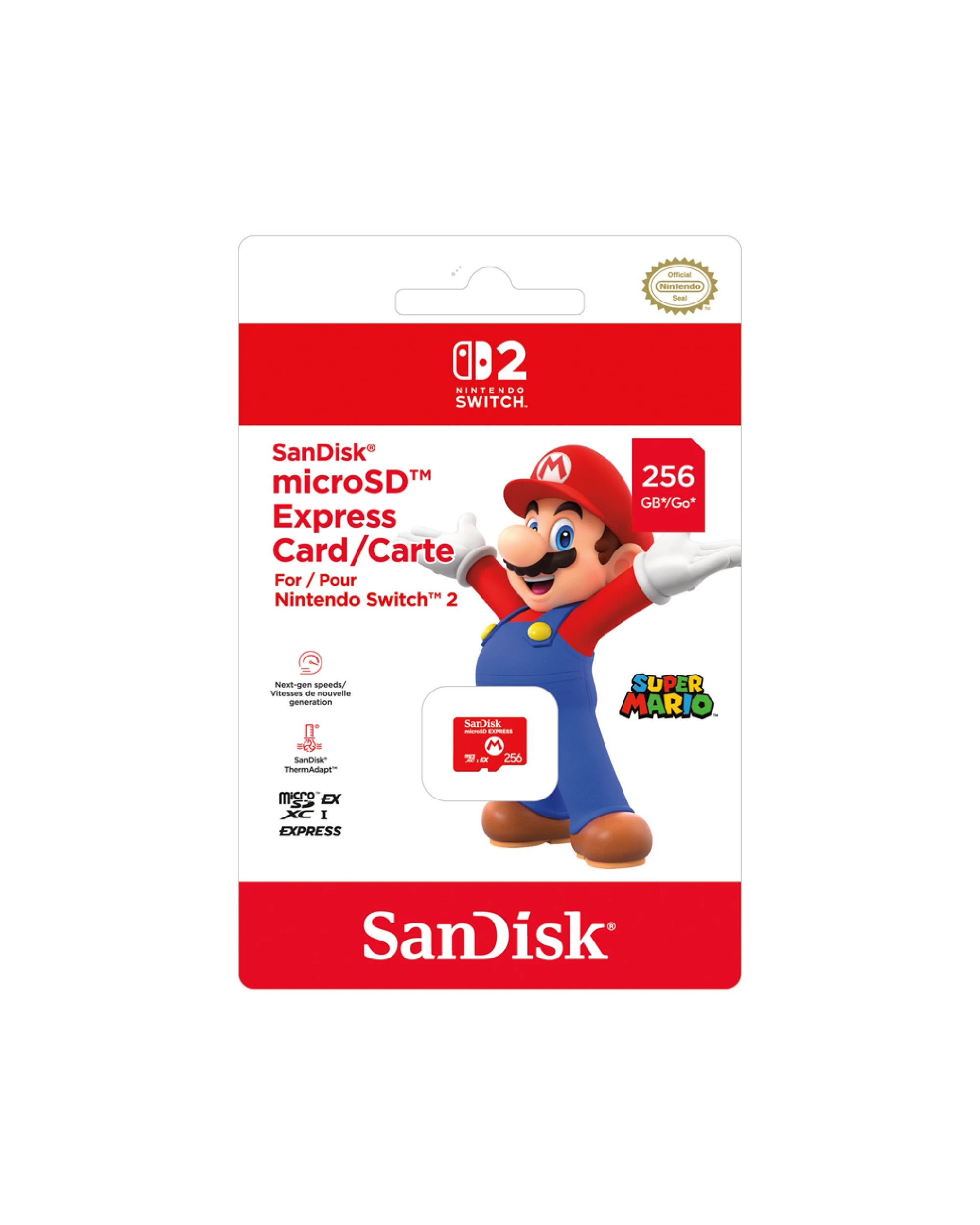 1 SanDisk microSD Express Card for Nintendo Switch 2 - 256GB - Multi, 1 of 1