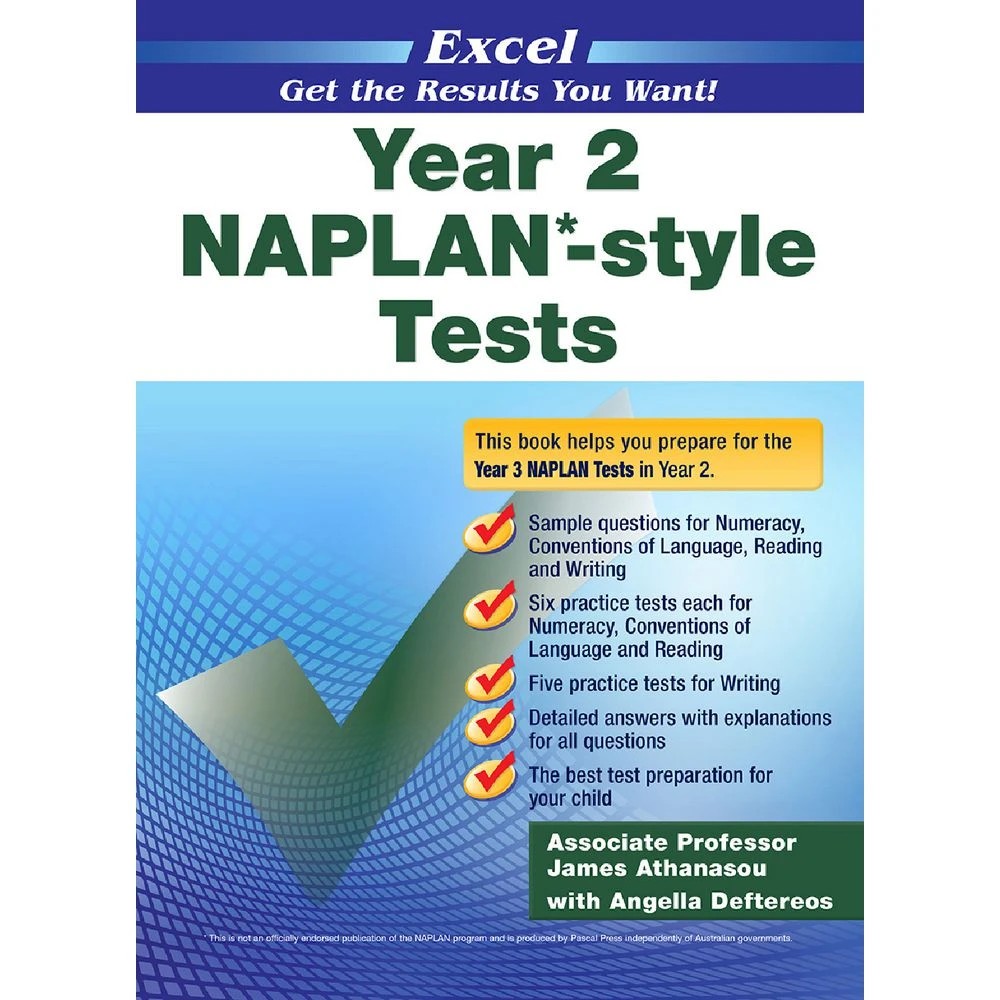 1 Excel NAPLAN Style Tests Year 2, 1 of 7