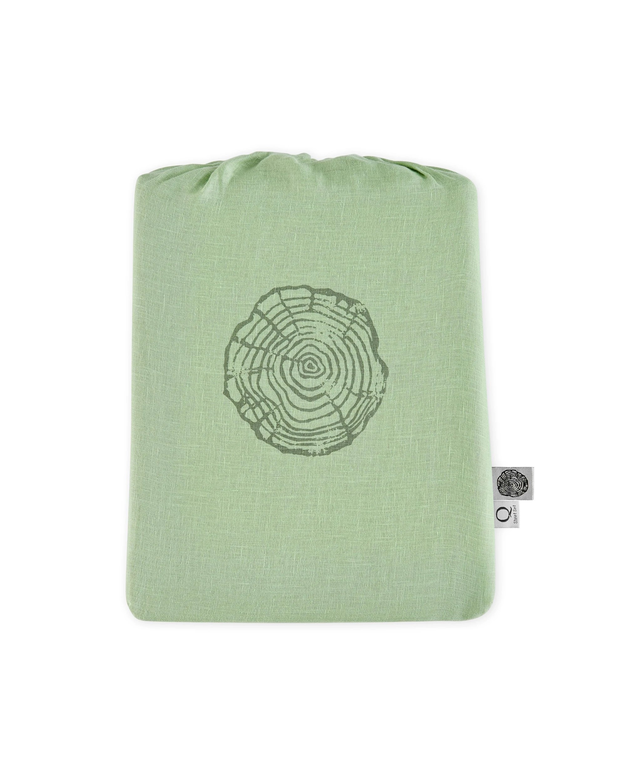 9 Natural Home 100% European Flax Linen Quilt Cover Set - King Bed - Sage, 9 of 10