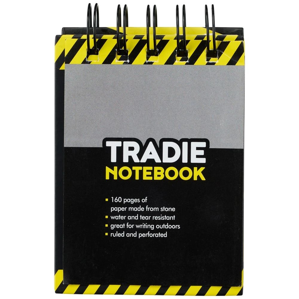 1 J.Burrows Tradie Waterproof Reporters Book A7 160 Page, 1 of 3