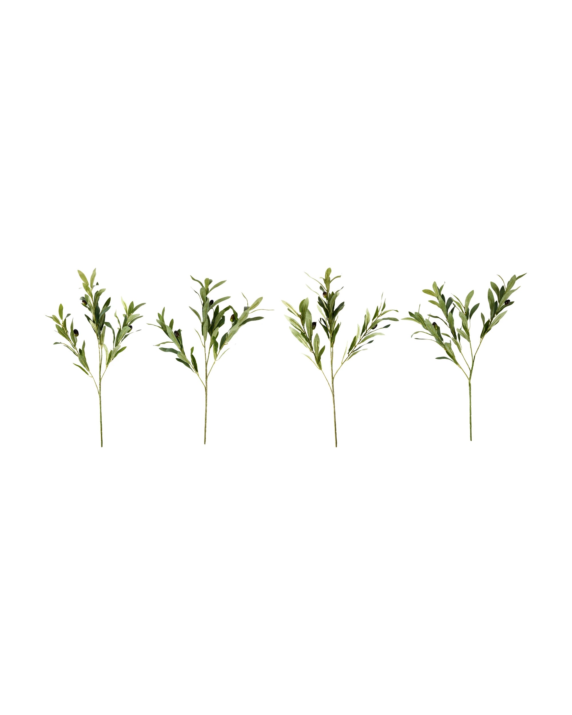 3 Artificial Olive Stem Bunch, 3 of 5