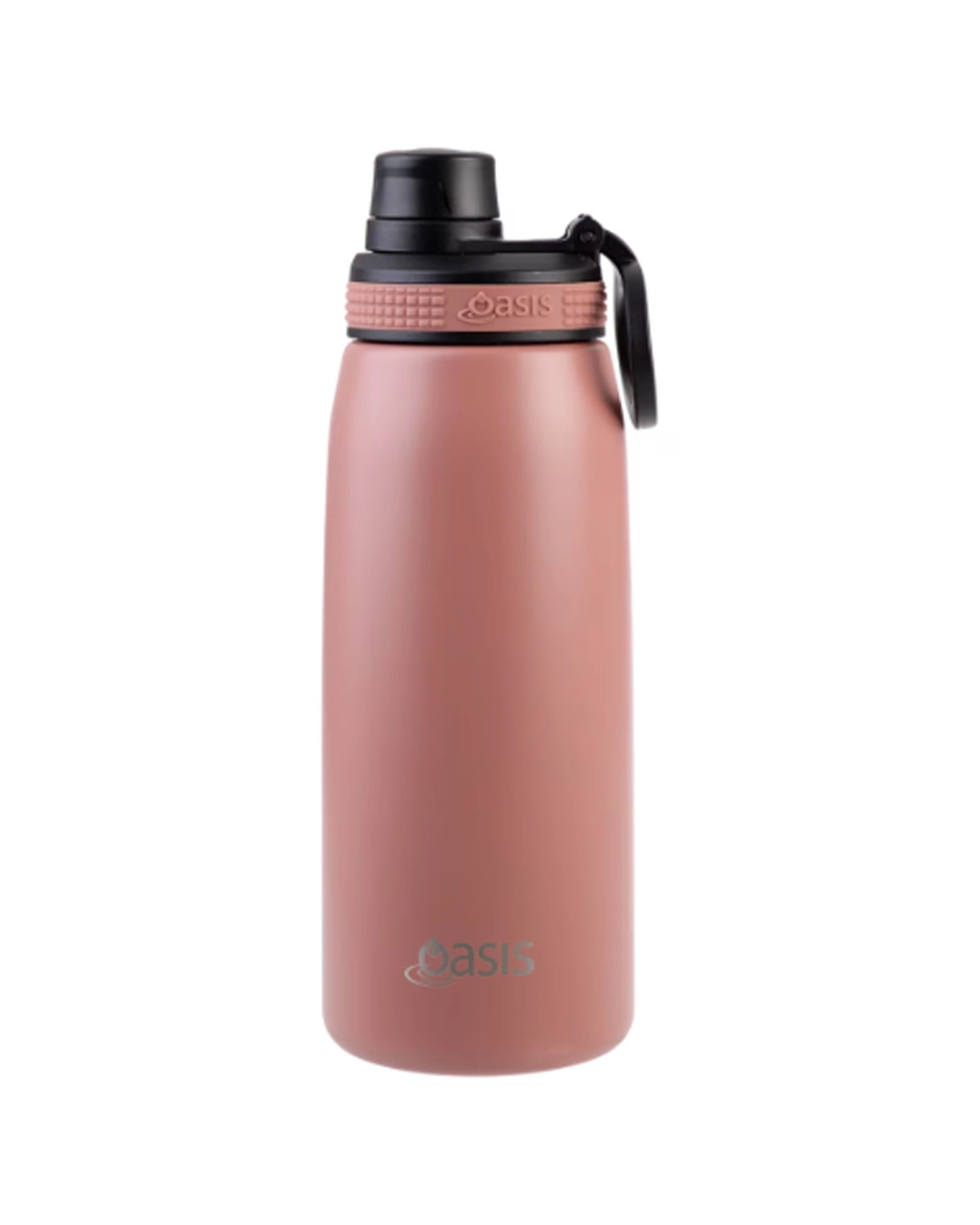 1 Oasis Stainless Steel Double Wall Insulated Sports Bottle With Screw Cap 780ml Auburn - Brown, 1 of 1