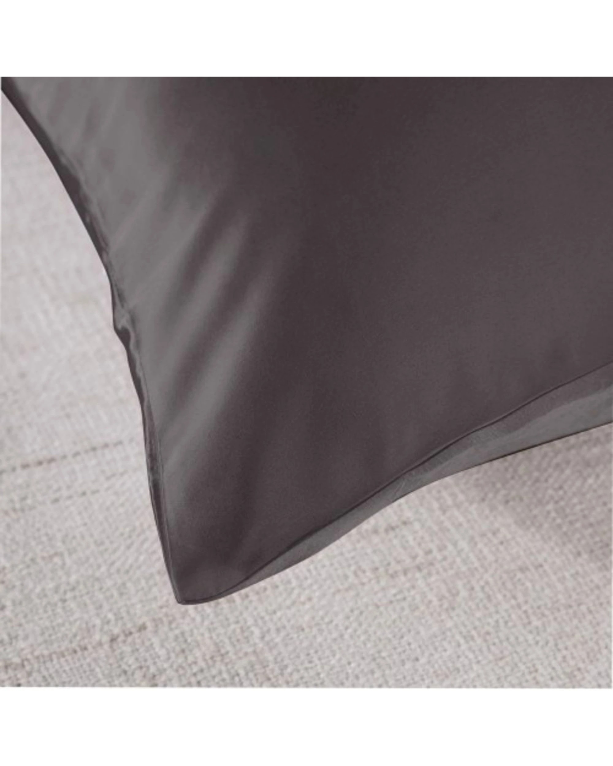 3 Royal Comfort 2PK Pure Silk Pillowcase Twin Pack 51x76cm - Charcoal, 3 of 4