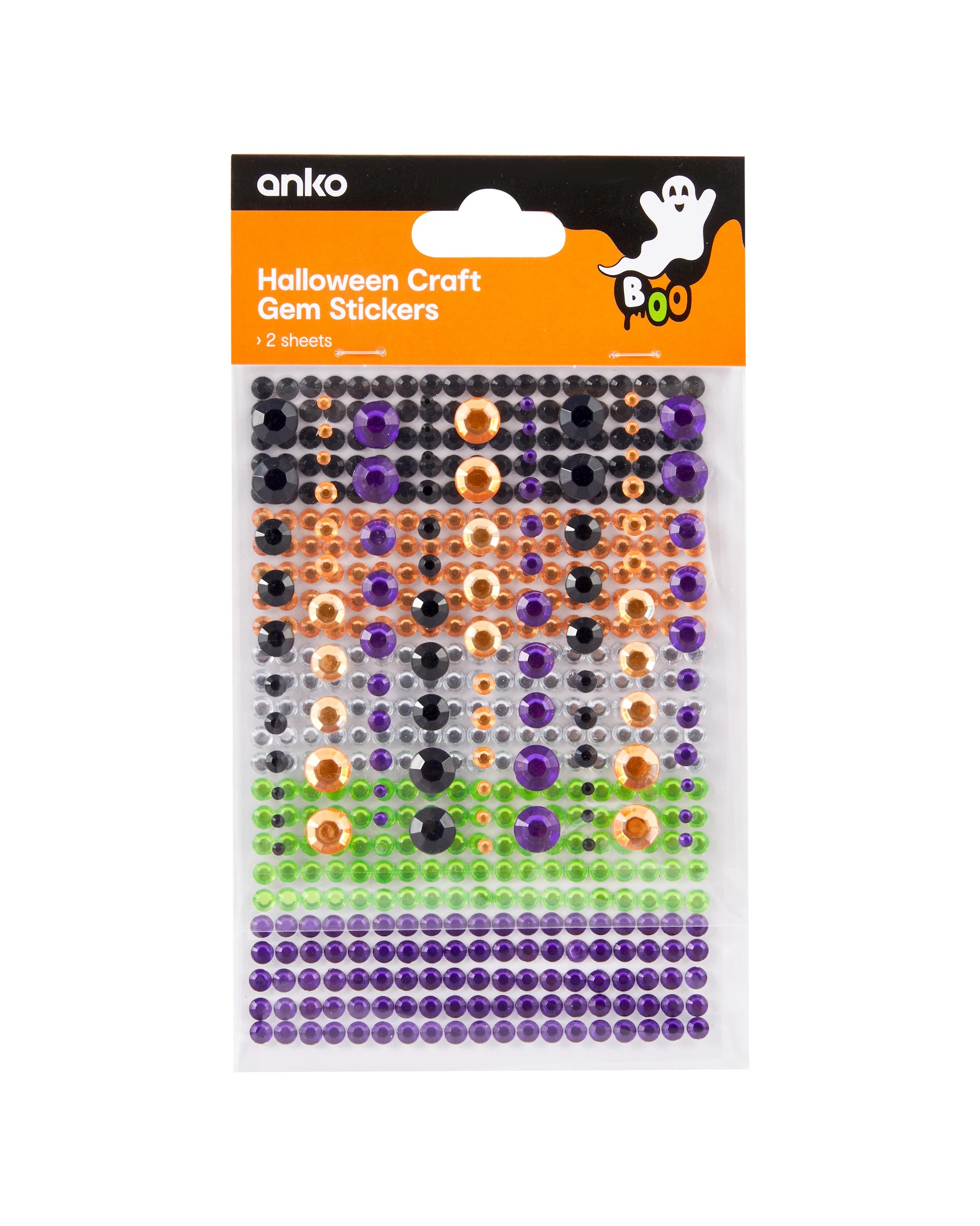1 Halloween Craft Gem Stickers, 1 of 3