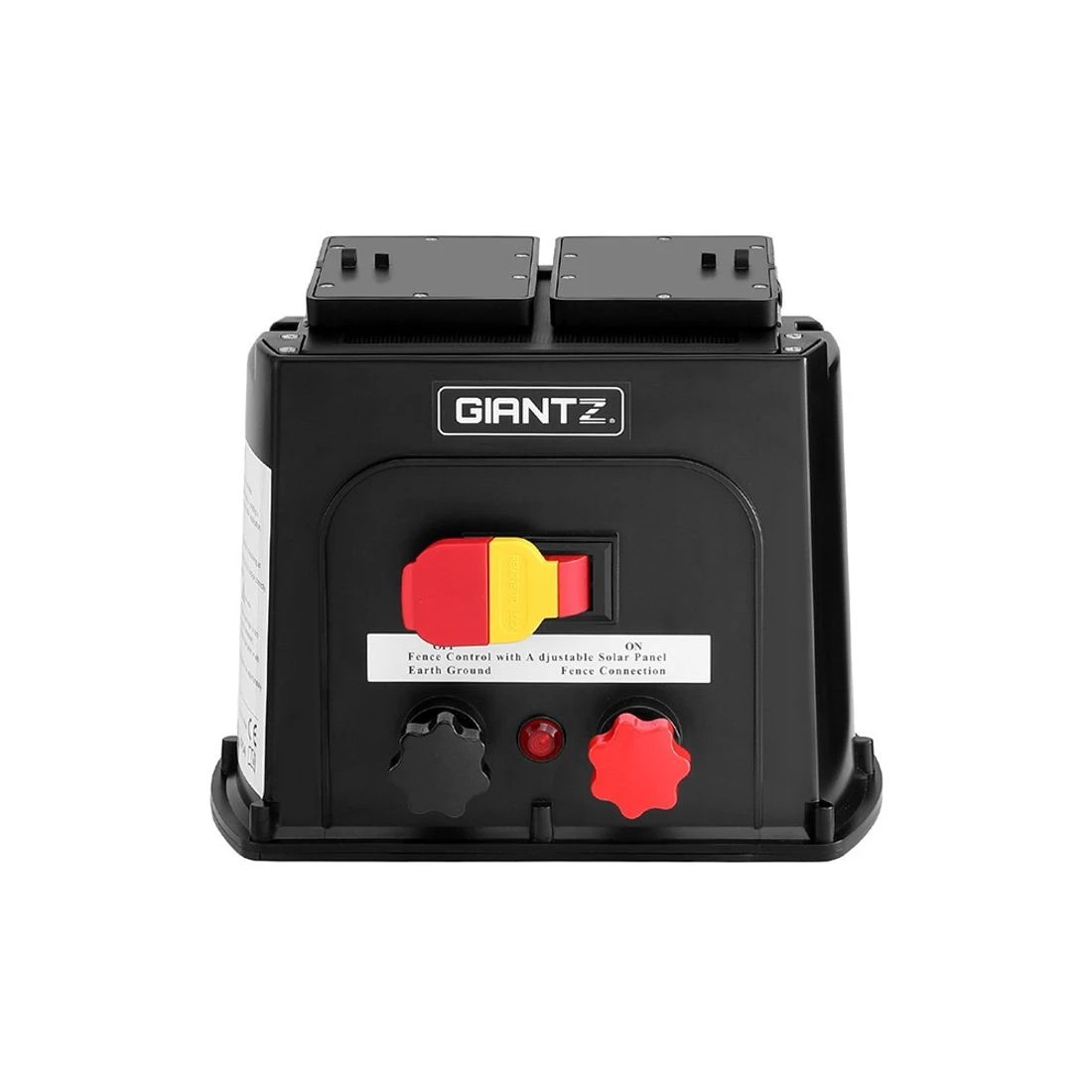 3 Giantz 8km Electric Fence Energiser PET Solar Energizer 0.3J - Black, 3 of 5