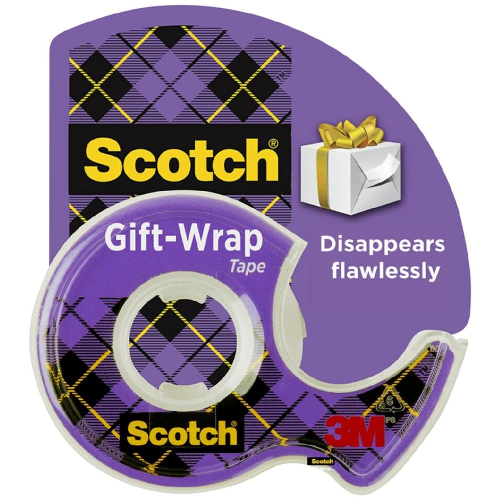 1 Scotch Gift Wrap Adhesive Tape Dispenser 19mm x 16.5m, 1 of 6