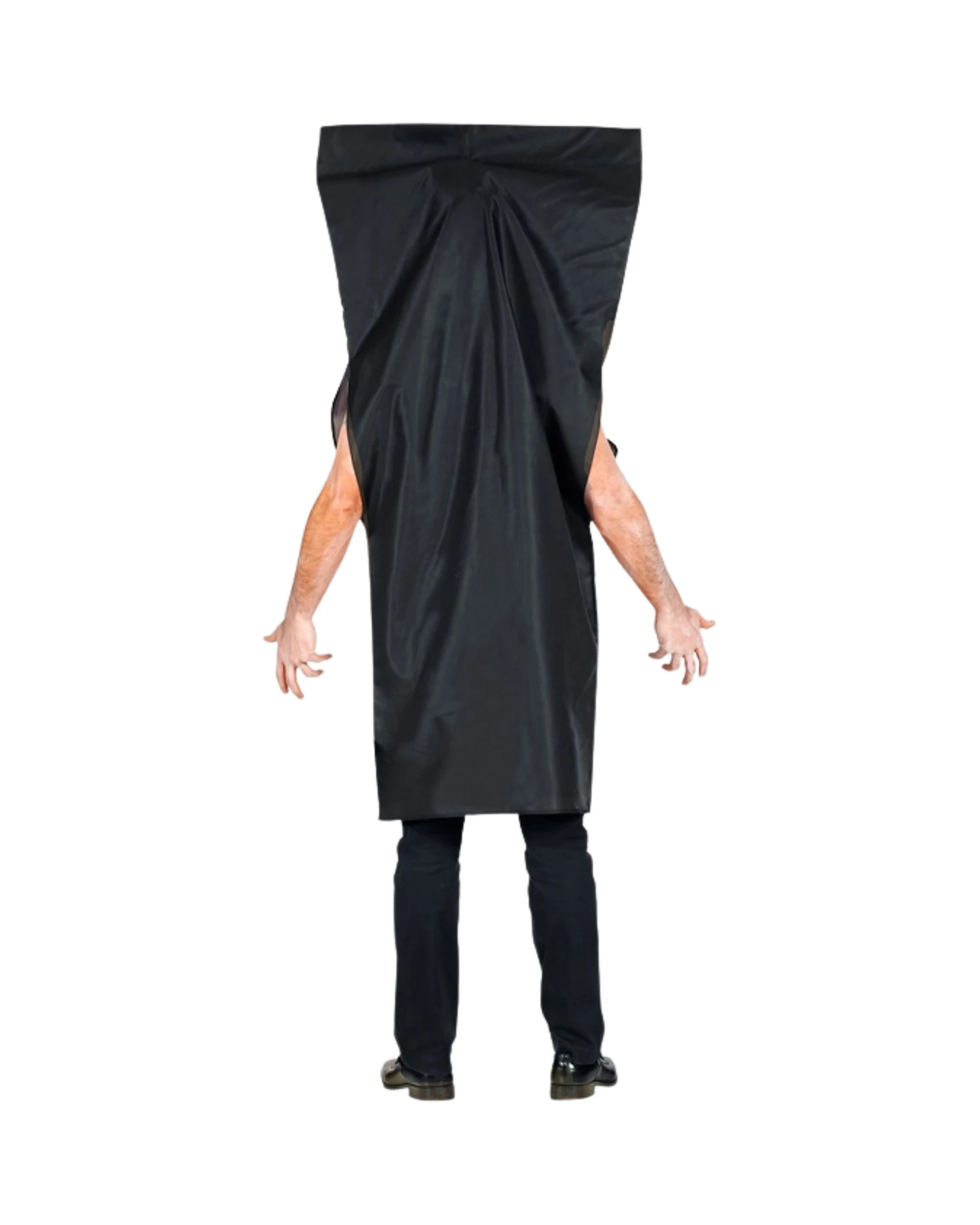3 Tomfoolery Body Bag Adult Costume One Size L XL - L-XL - Black, 3 of 5