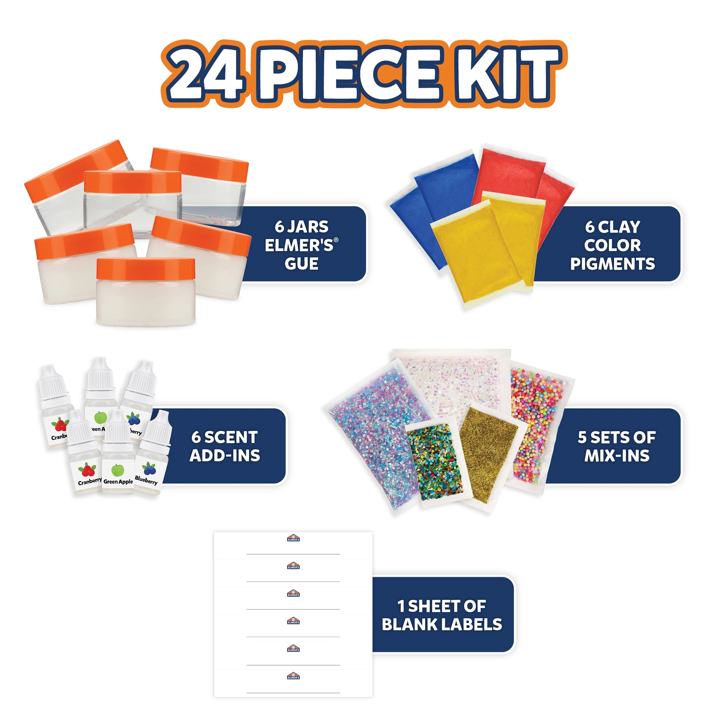 7 24 Pack Elmer's Colour Wheel Slime Kit, 7 of 8