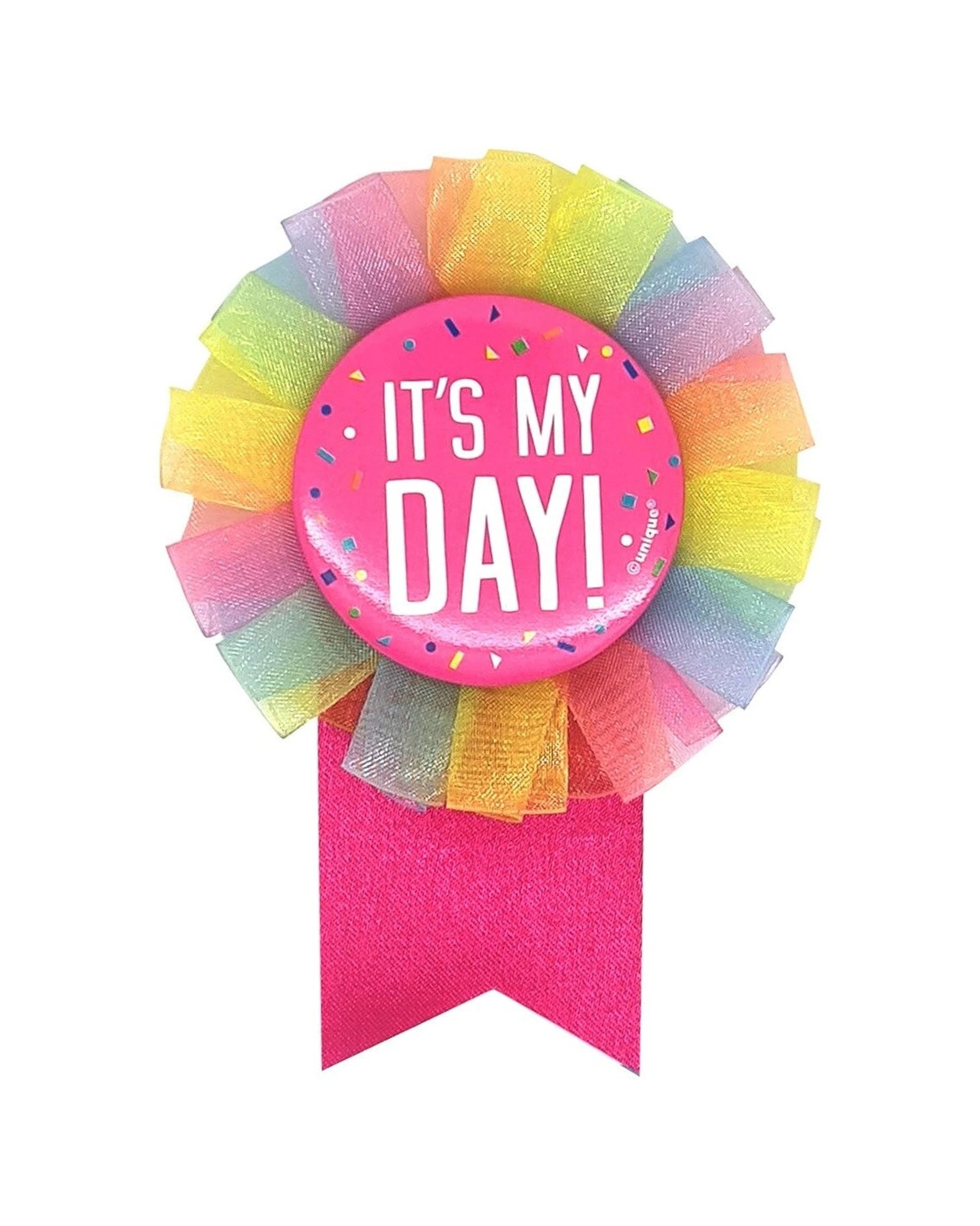 1 Meteor Party Its My Day Pastel Award Ribbon Accessory for Celebrations - Multi, 1 of 3