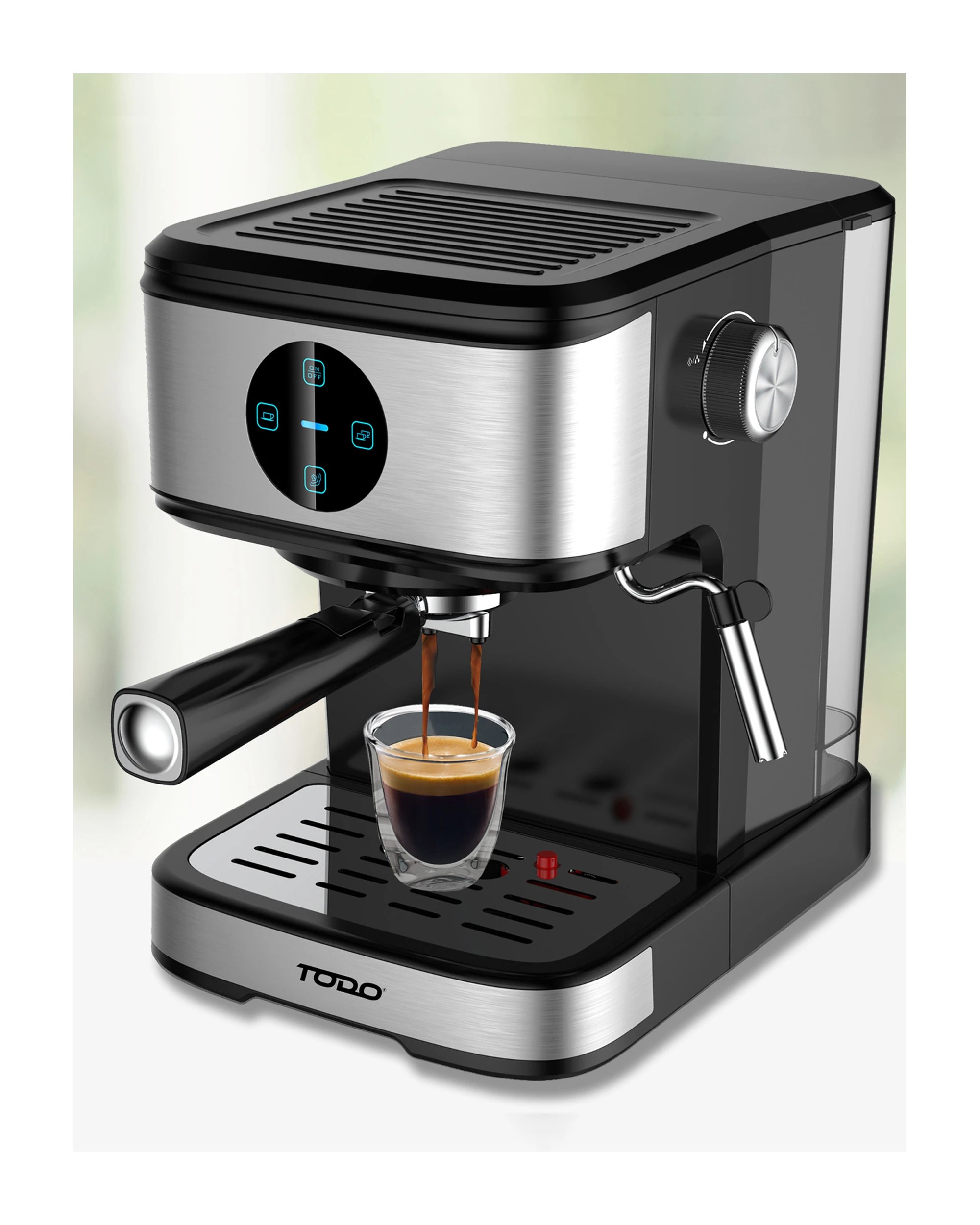 6 TODO Espresso Coffee Machine Maker Automatic Touch Control 20 Bar Pump 1.5L, 6 of 6