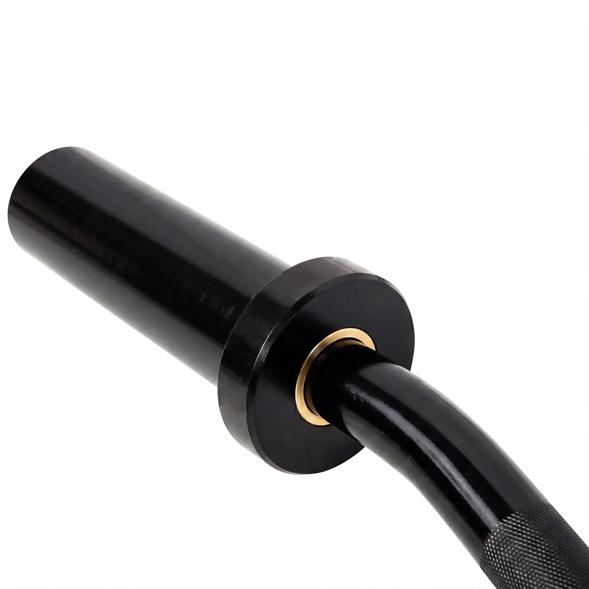 5 Centra Olympic Barbell Ez Curl Bar W Bar 810lbs Alloy Steel Black, 5 of 8