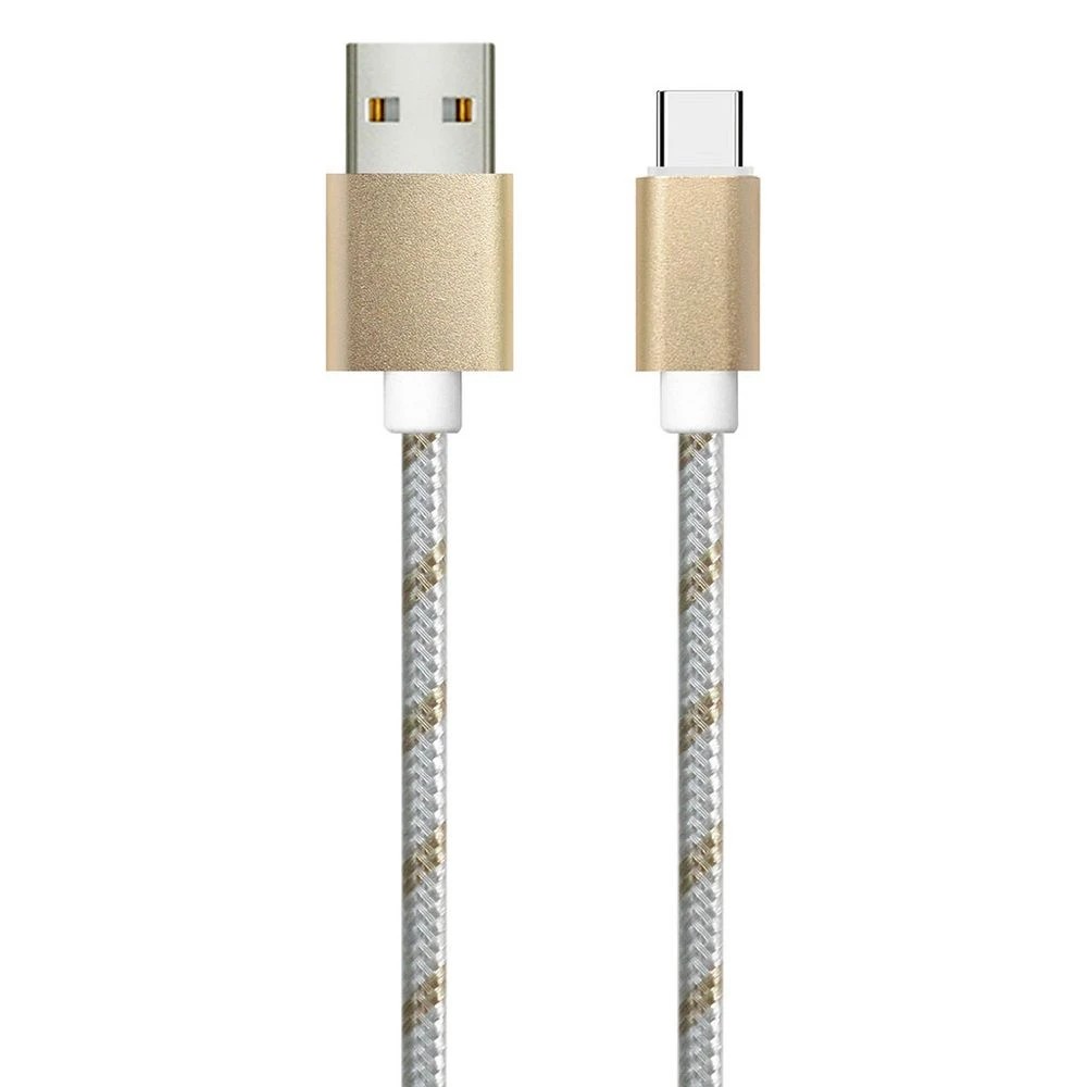 2 Otto 2m USB-C to USB-A Cable Gold Braid, 2 of 4
