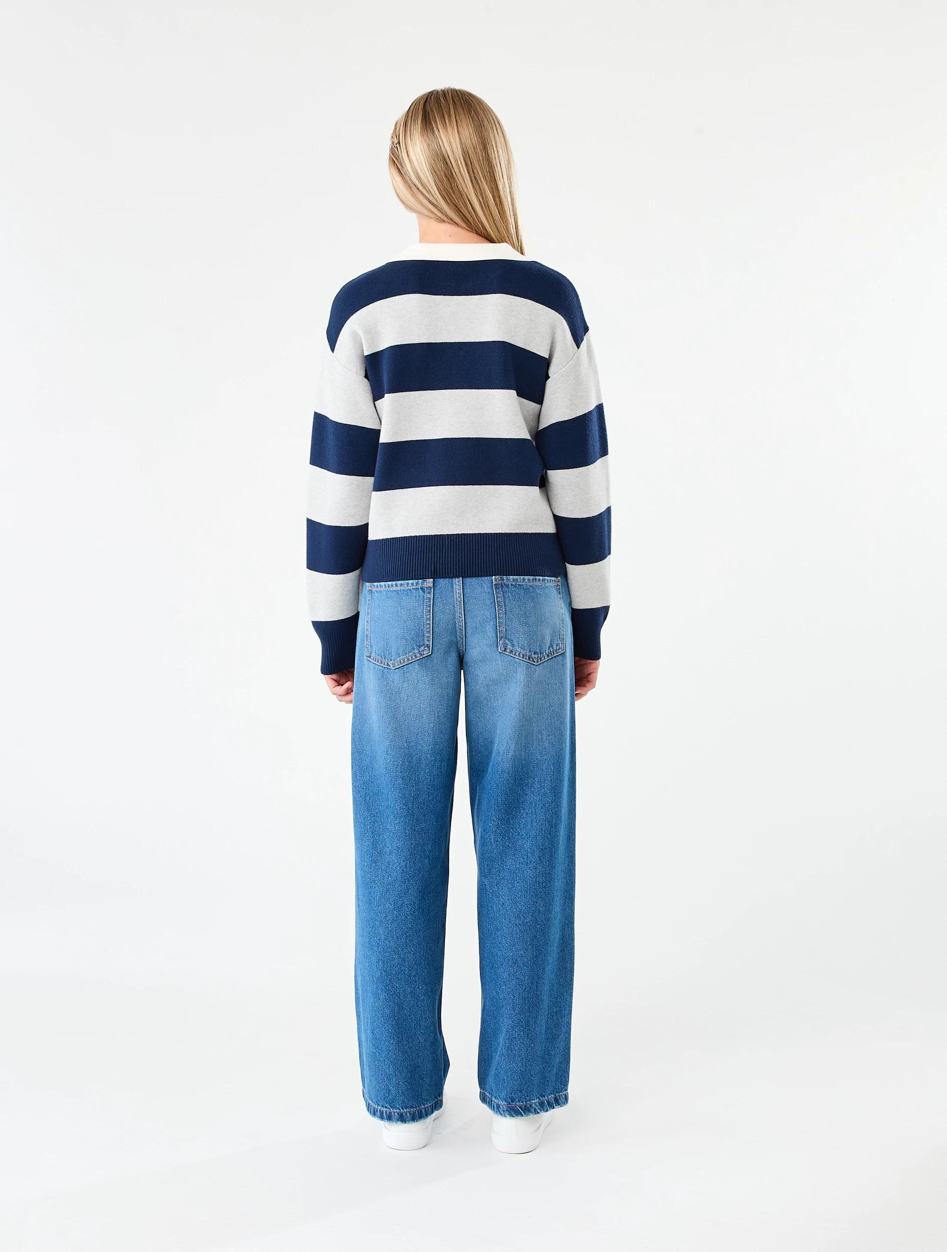 7 Rugby Knit Top Dress Navy, 7 of 7