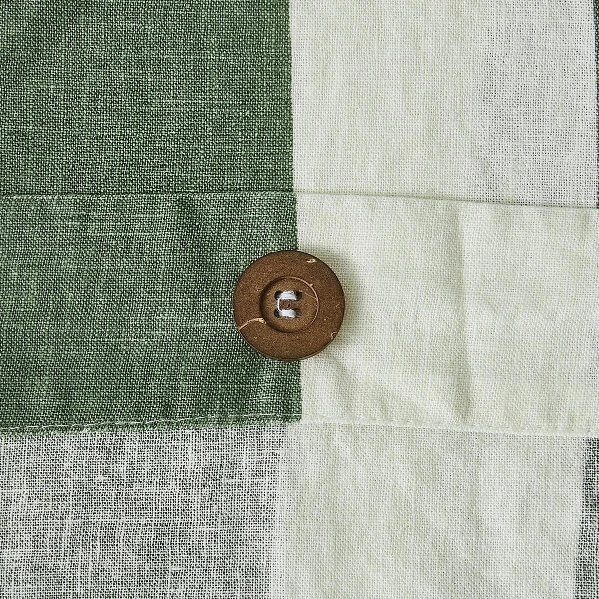 6 Stripe Linen Cotton Quilt Cover Set - Super King Bed, Forest, 6 of 8