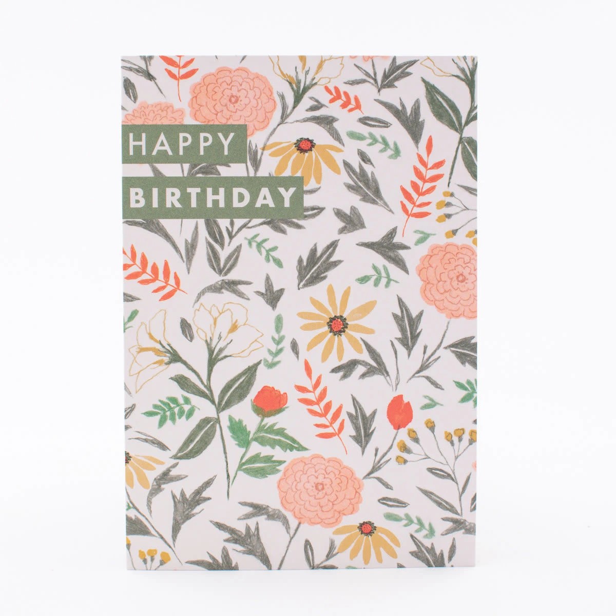 1 Hallmark Birthday Card - Floral Wallpaper, 1 of 3