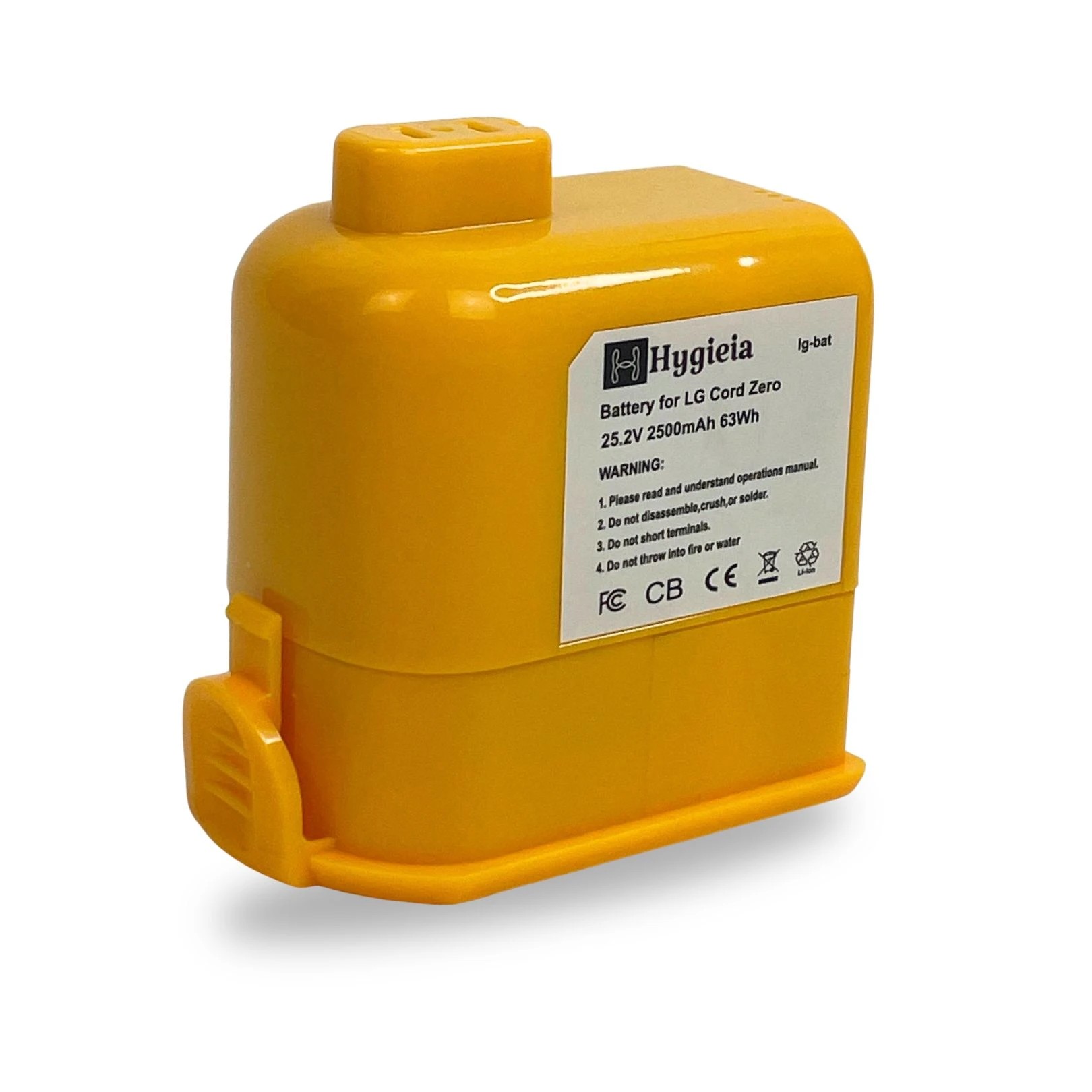 1 Hygieia Battery For Lg Cordzero A9 Cordless Vacuum Cleaners - Yellow - Yellow - Yellow, 1 of 4