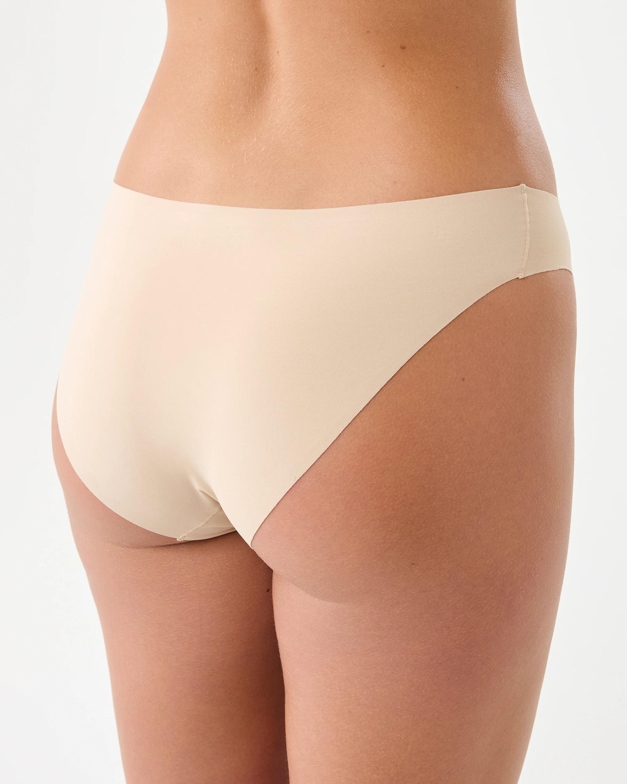 4 3 Pack Invisible Bikini Briefs Fawn Beige, 4 of 7