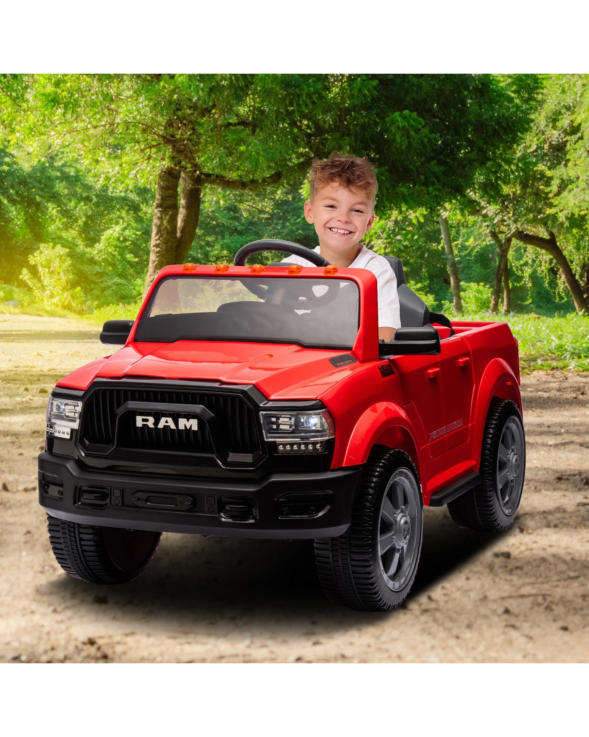 9 Kahuna Dodge RAM Electric Ride On Car in Red, 9 of 9