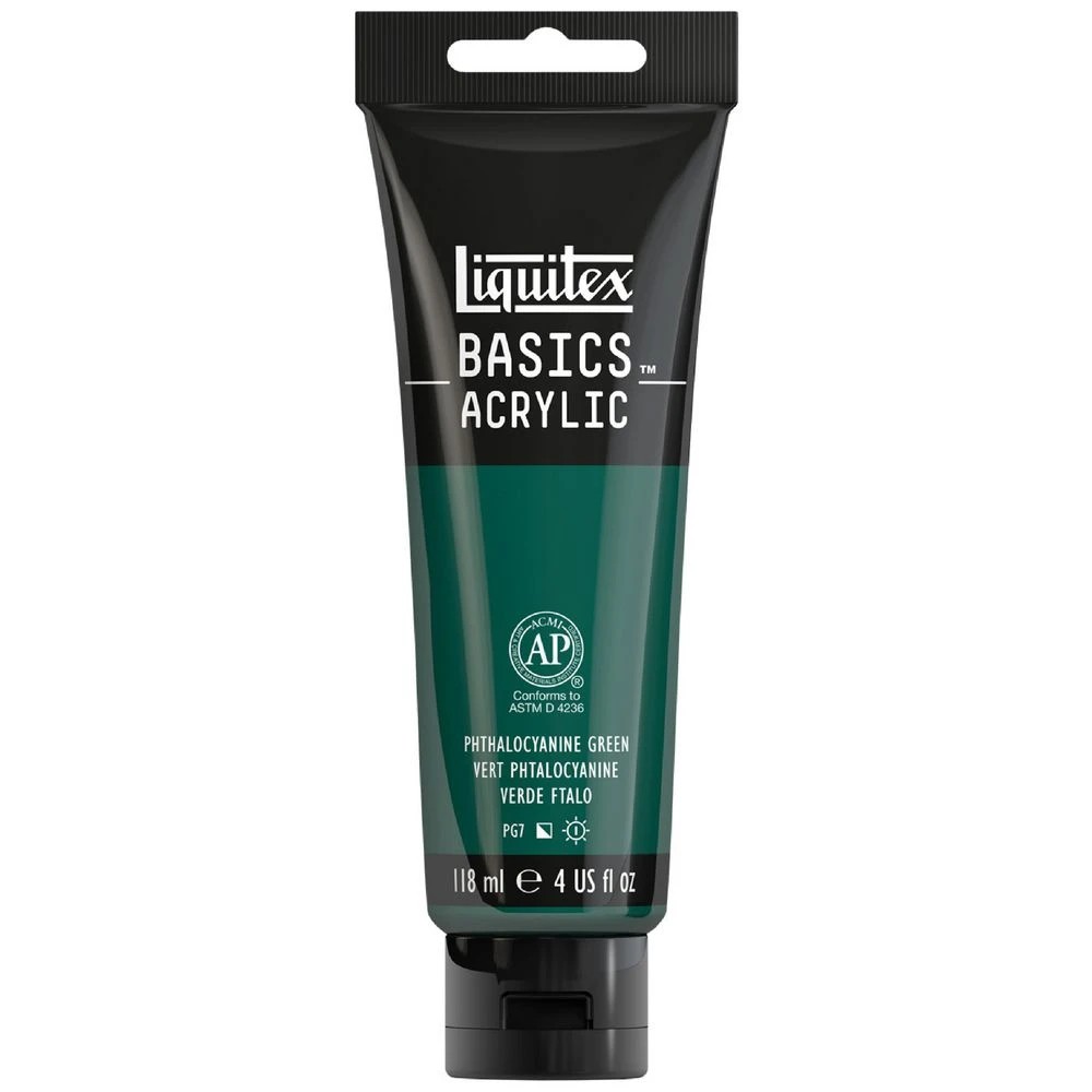 1 Liquitex Basics 118mL Paint Phthalo Green, 1 of 5