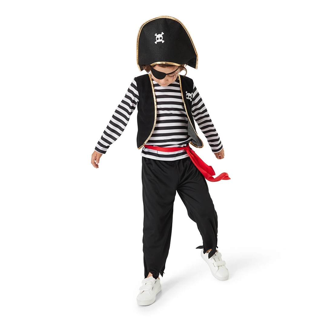 1 5 Piece Pirate Costume - Ages 4-6, 1 of 10