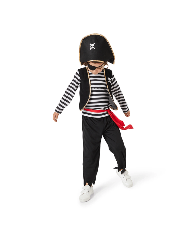 5 Piece Pirate Costume - Ages