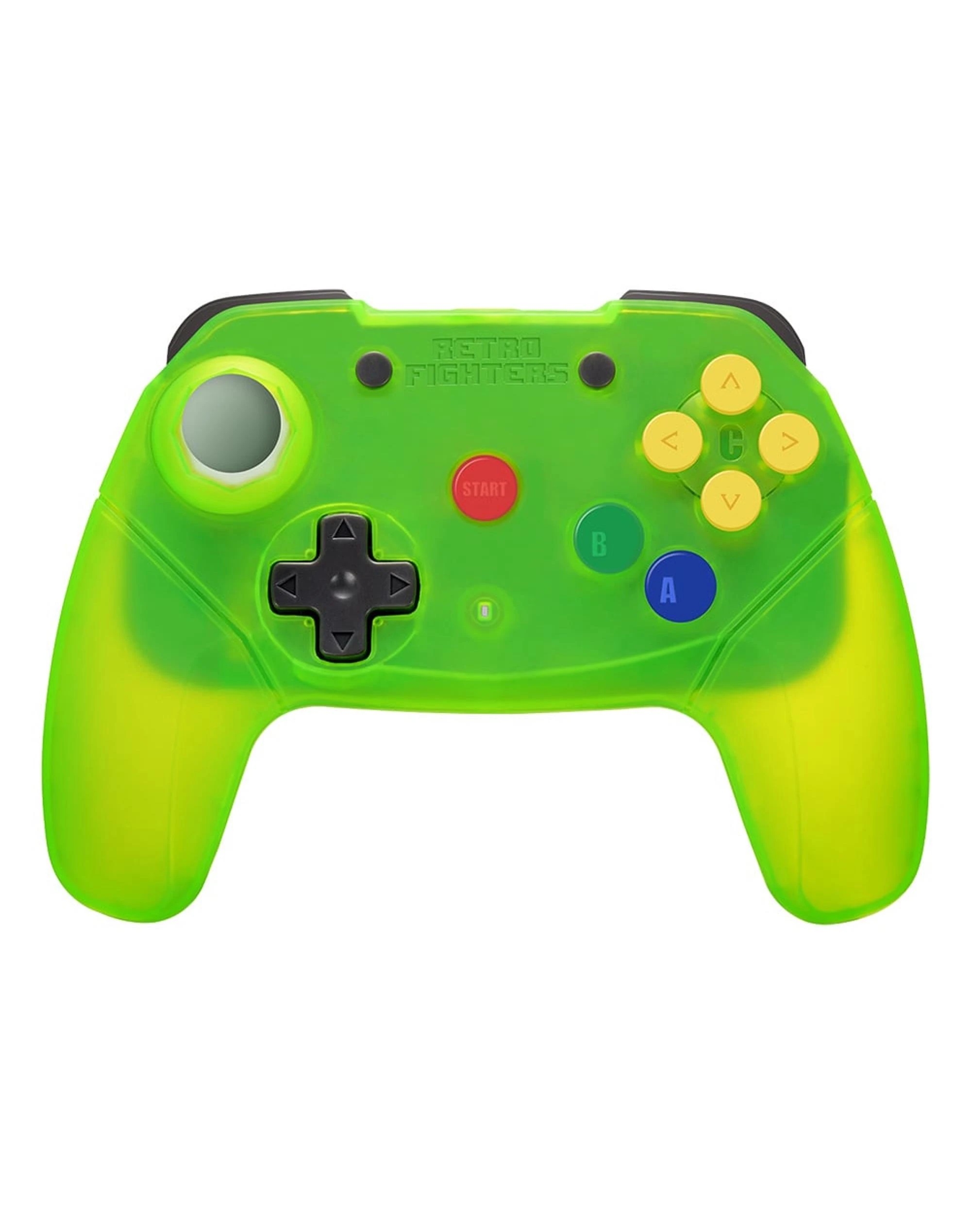 3 Retro Fighters Brawler64 Wireless Extreme Green Gamepad, 3 of 3
