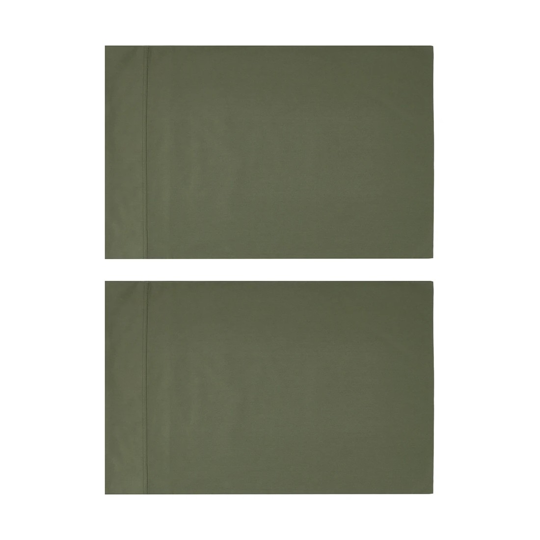 2 2 Pack 500 Thread Count Australian Grown Cotton Standard Pillowcases - Forest, 2 of 5