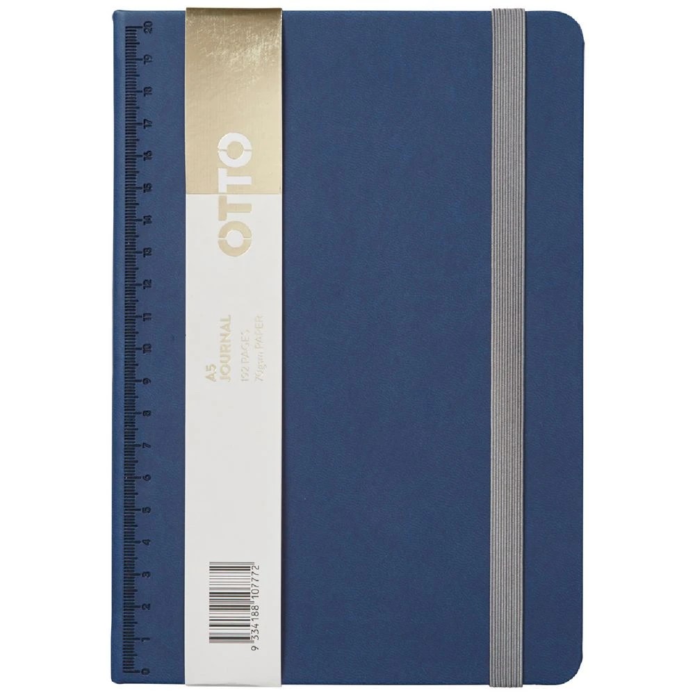 1 Otto A5 Notebook with Mechanical Pencil 192 Pages Navy, 1 of 6