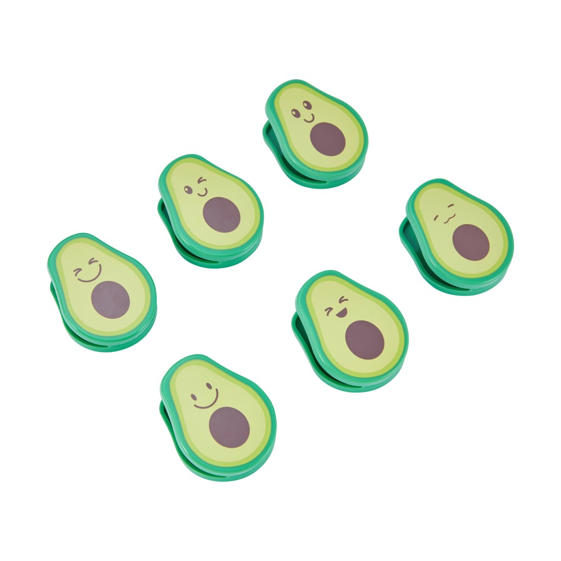 1 6 Pack Avocado Bag Clips, 1 of 3