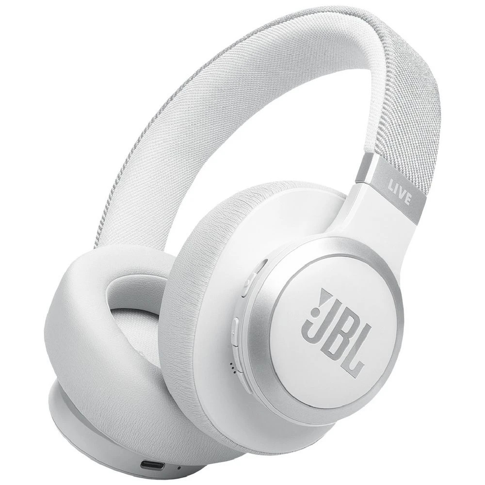 1 JBL Live 770 Wireless On-Ear Headphones White, 1 of 10