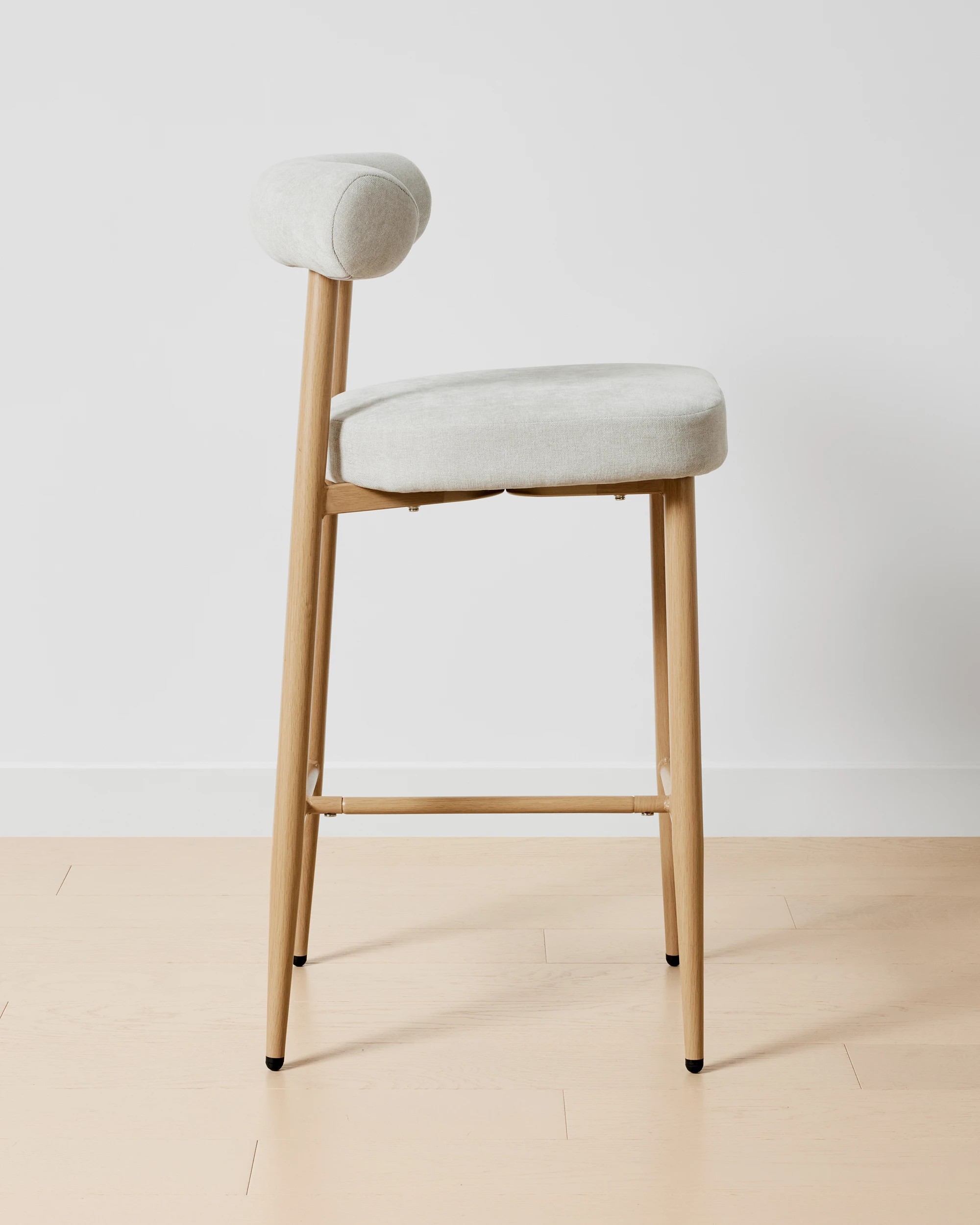 3 Henry Upholstered Bar Stool - Grey, 3 of 7