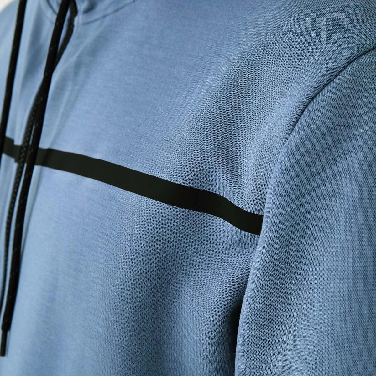 7 Active Mens Sports Hoodie FLINT STONE, 7 of 8