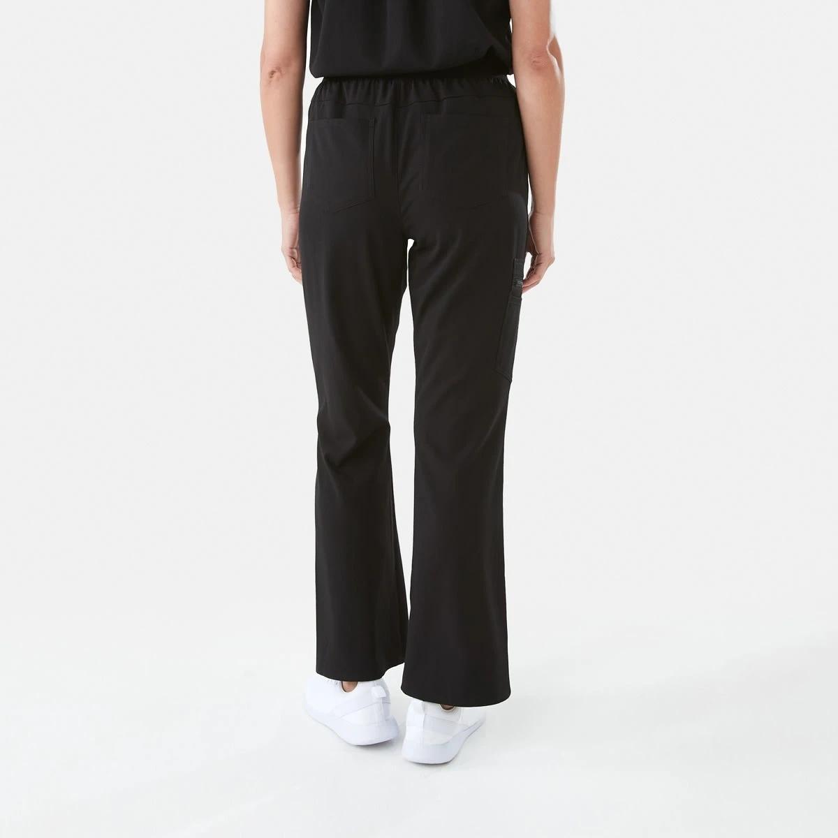 3 Work Flare Scrub Pants BLACK, 3 of 7
