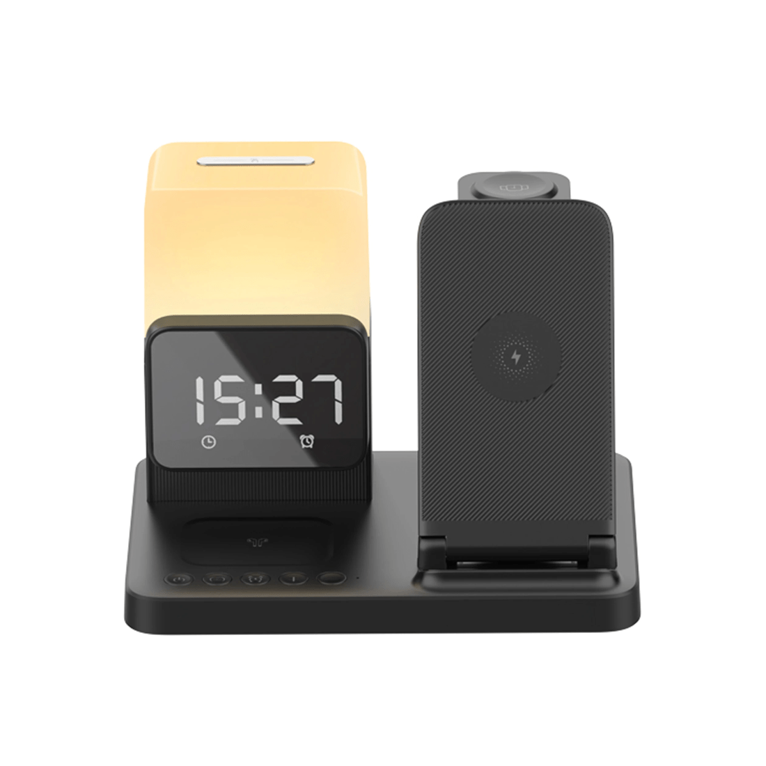 3 TODO Wireless Phone Charger Alarm Clock LED Lamp 15W Fast Charge Earphone Watch Charge, 3 of 6