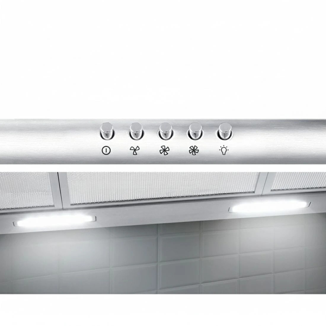 6 Devanti 900mm Range Hood 90cm Rangehood Stainless Steel - Silver, 6 of 7