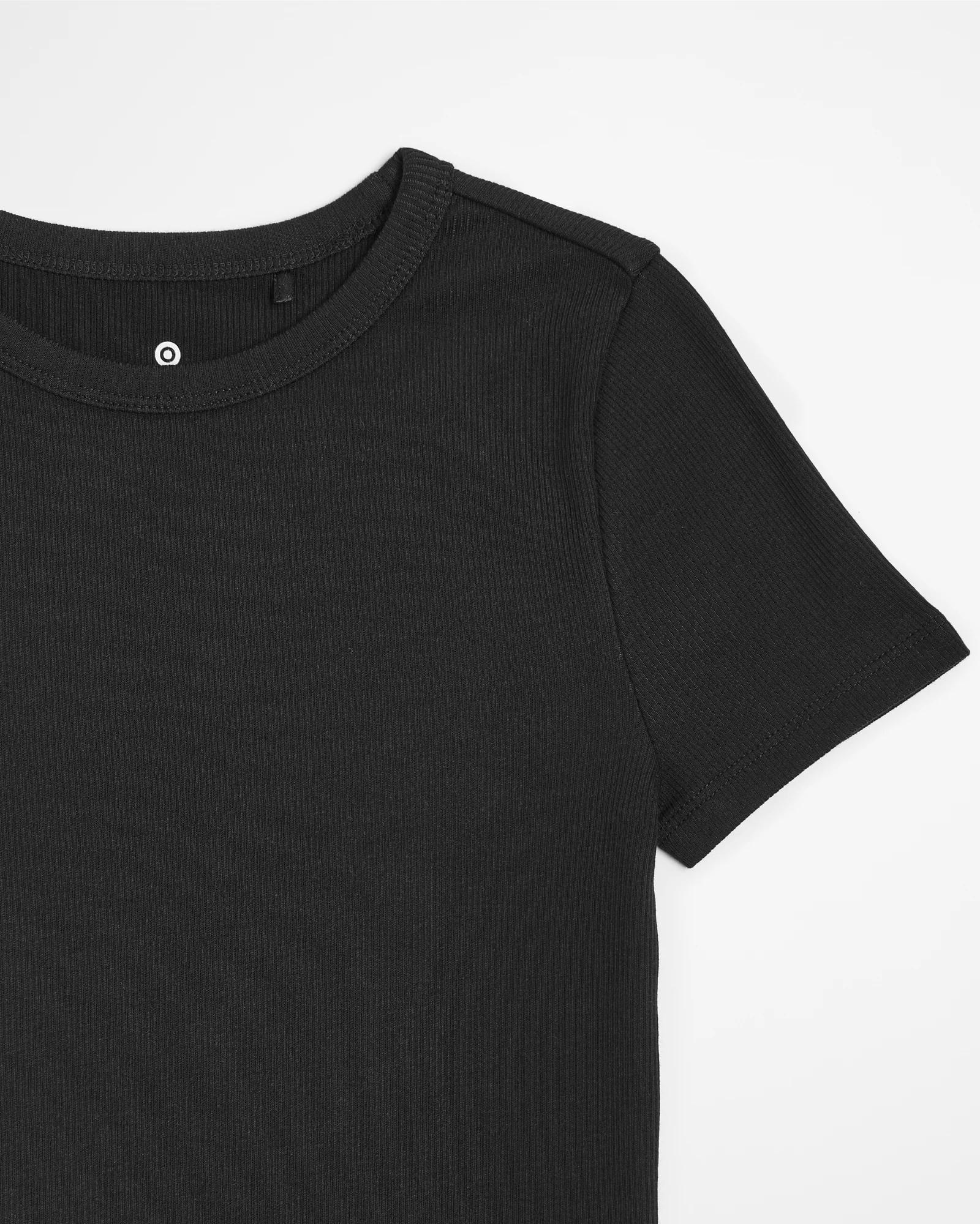 5 Target Australian Cotton Rib T-shirt BLACK, 5 of 5