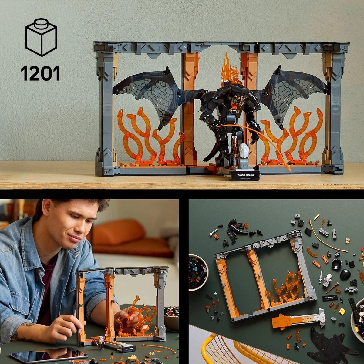 10 LEGO Icons The Lord of the Rings: Balrog Book Nook 10367, 10 of 11