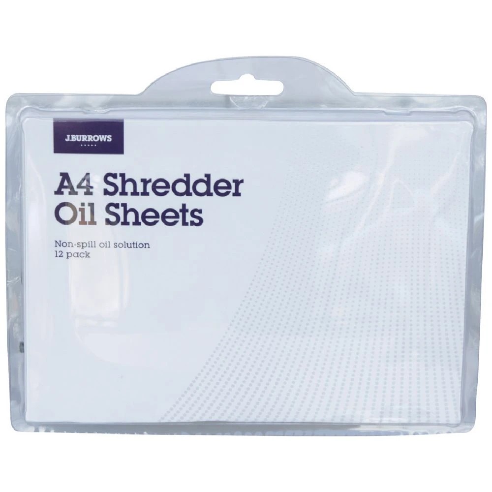 1 J.Burrows Shredder Oil Sheets 12 Pack, 1 of 1