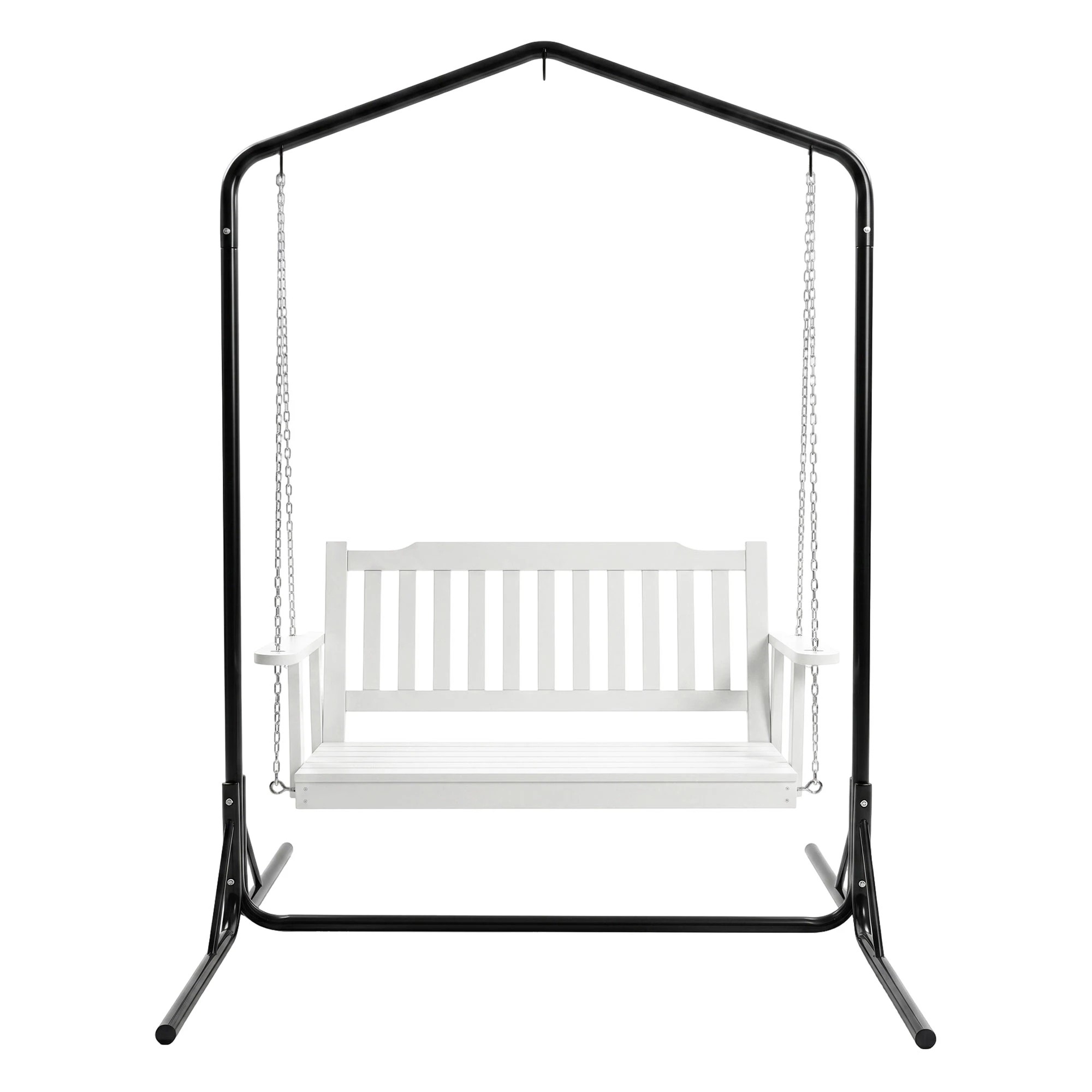 4 Gardeon Wooden 2-Seater Outdoor Swing Chair with Stand & Hanging Chair - Multi, 4 of 7