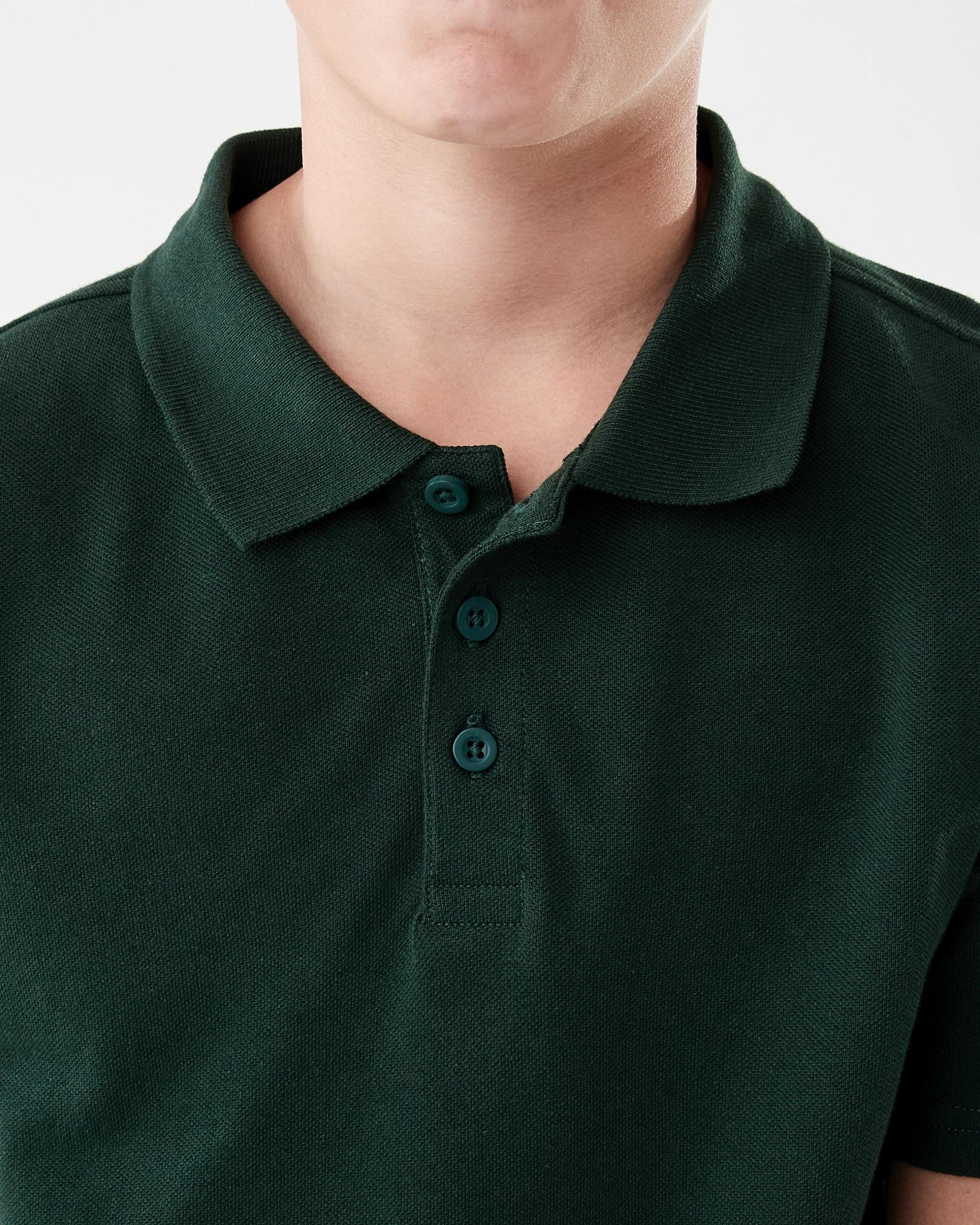 4 School Odour Shield Cotton Polo T-shirt Sycamore, 4 of 6
