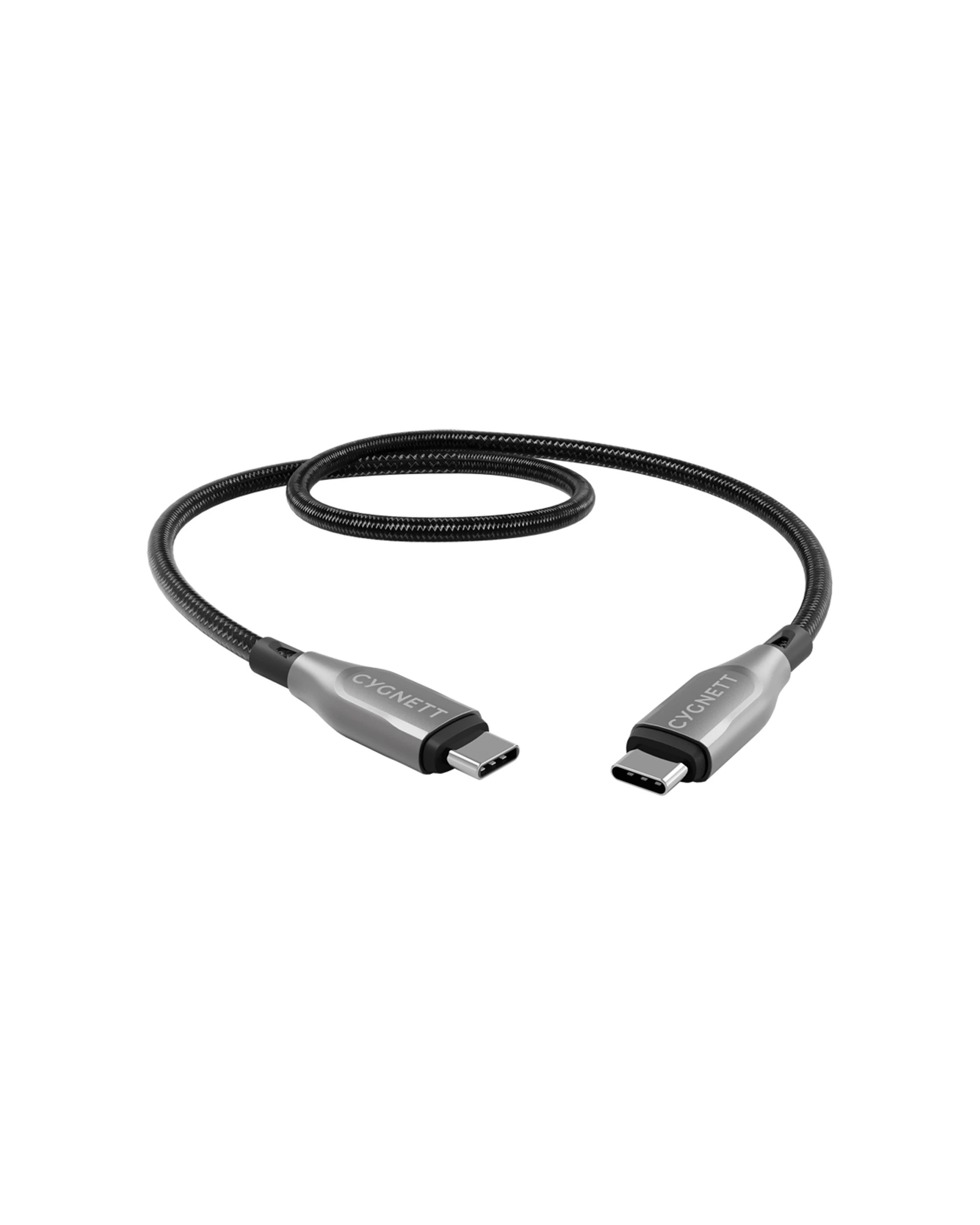 4 Cygnett 3PK Armoured USB-C to USB-C Charger & Data Sync Cable 50cm - Black, 4 of 7