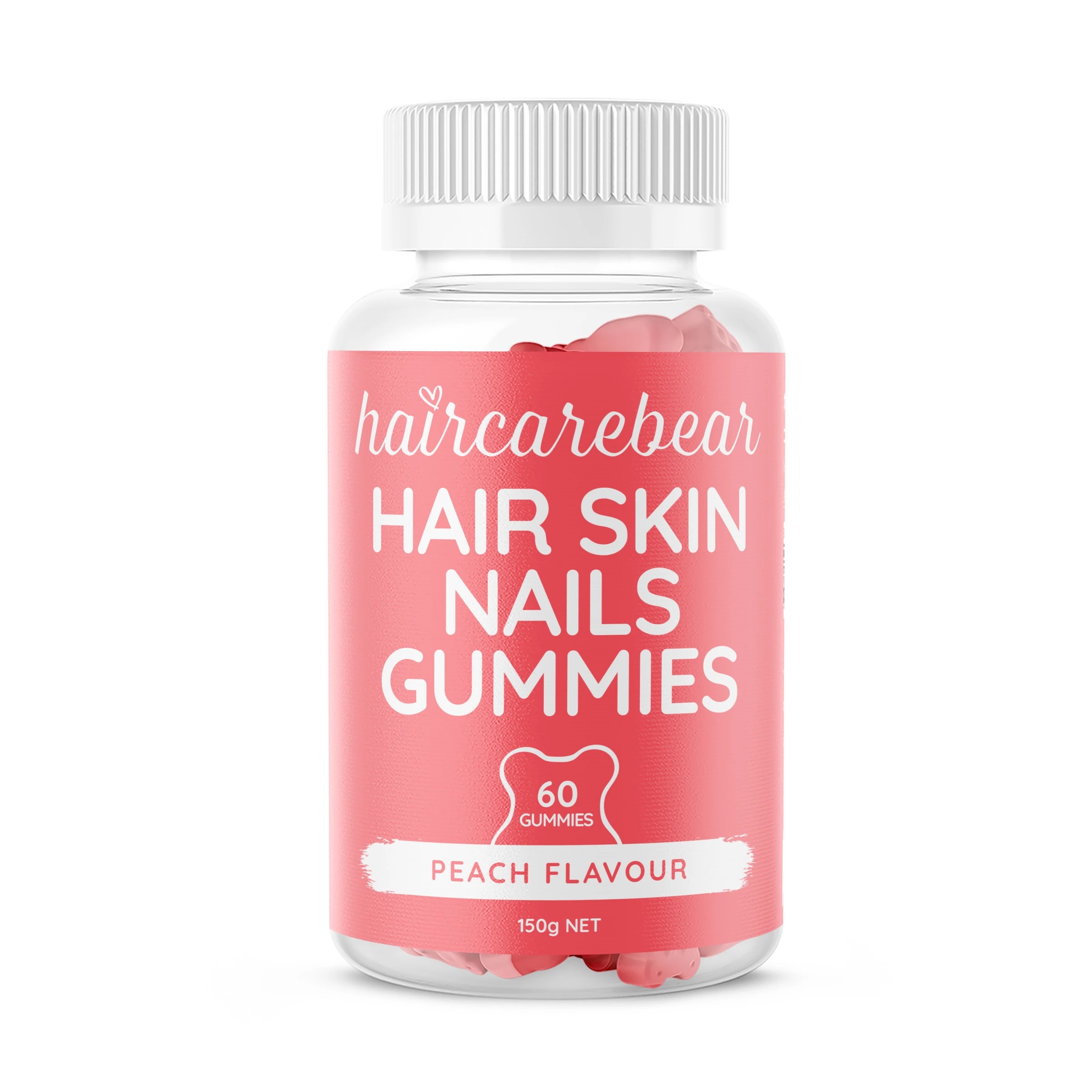1 60 Pack Haircarebear Hair Skin Nails Gummies 150g, 1 of 3