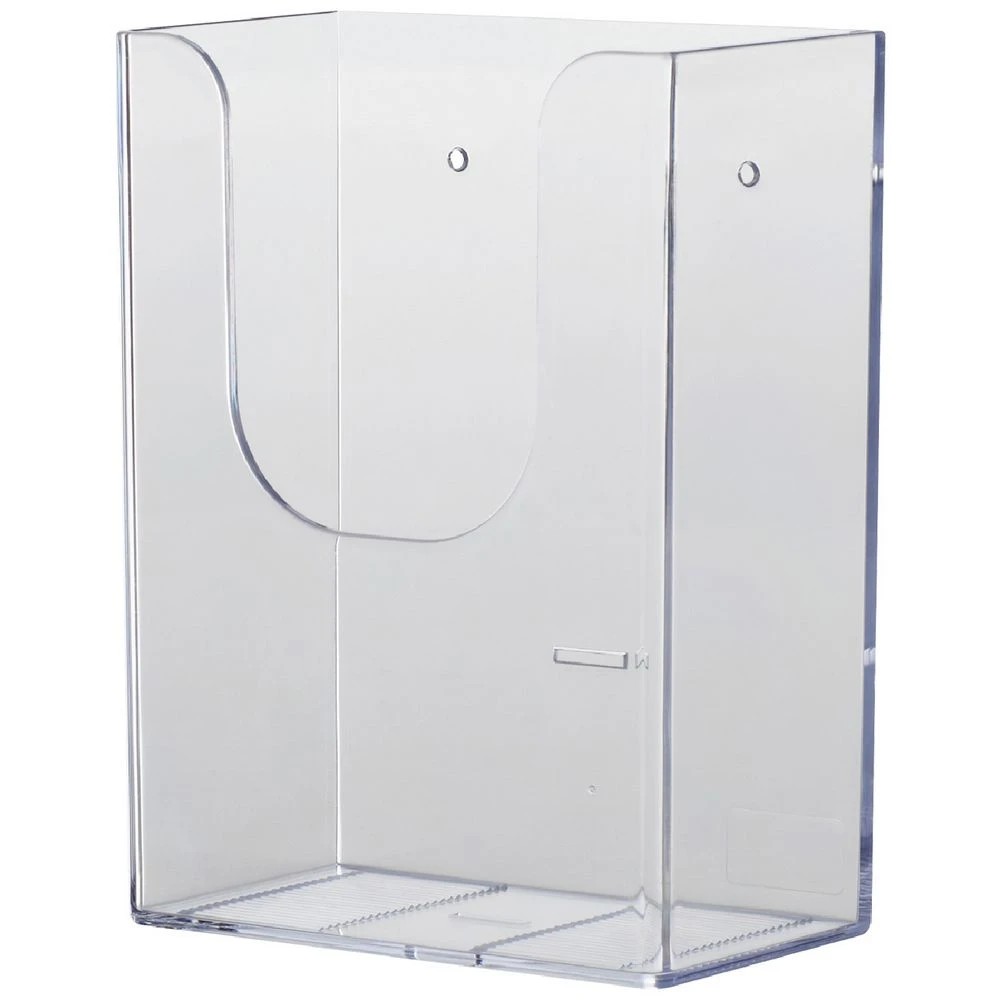 1 Deflecto Trifold Wall Mount Holder Clear, 1 of 1