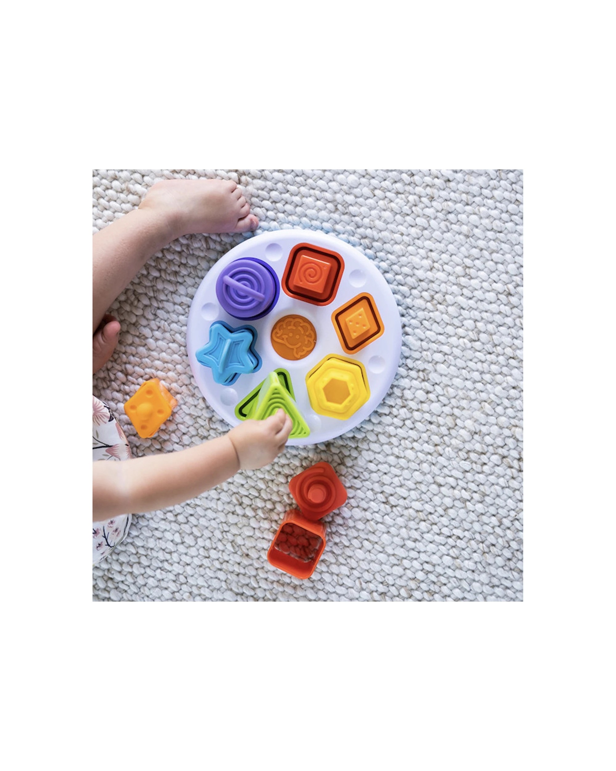 6 Fat Brain Toy Co 23cm Plugzy Shape & Colour Kids Activity - Multi, 6 of 7