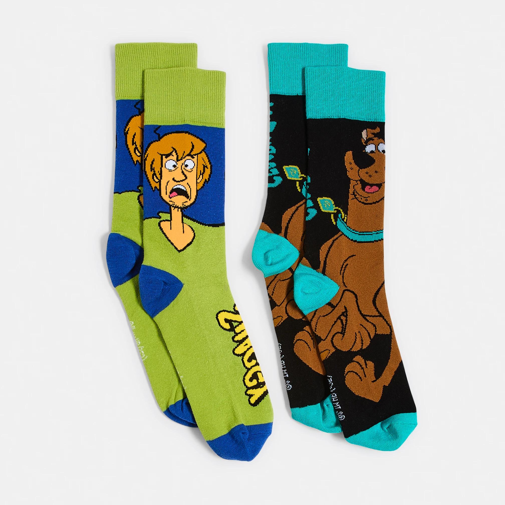 1 2 Pack License Socks 2PK SCOOBY DOO, 1 of 3