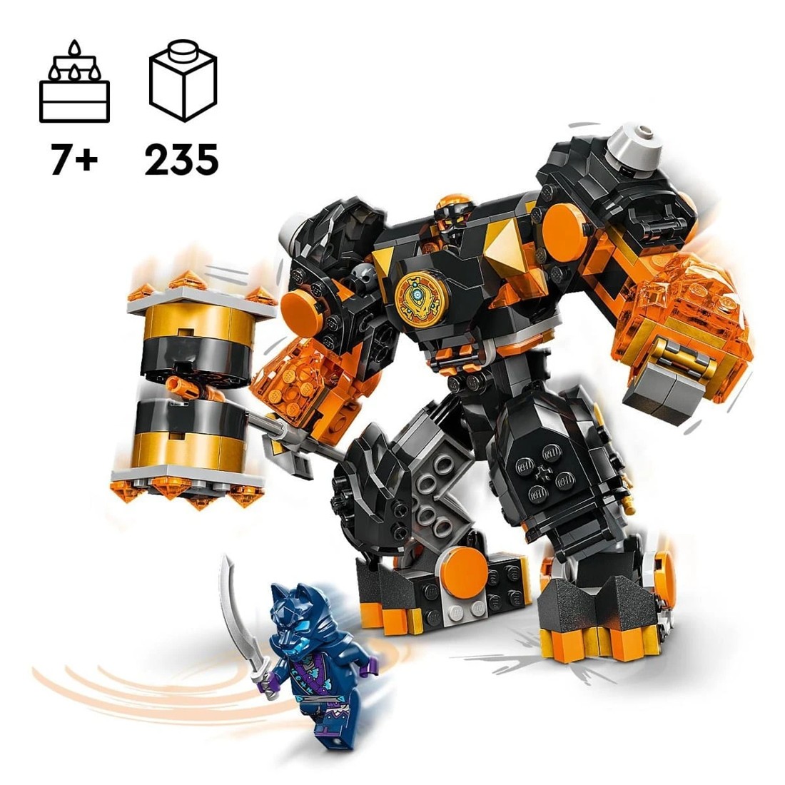 10 LEGO NINJAGO Cole's Elemental Earth Mech 71806, 10 of 11